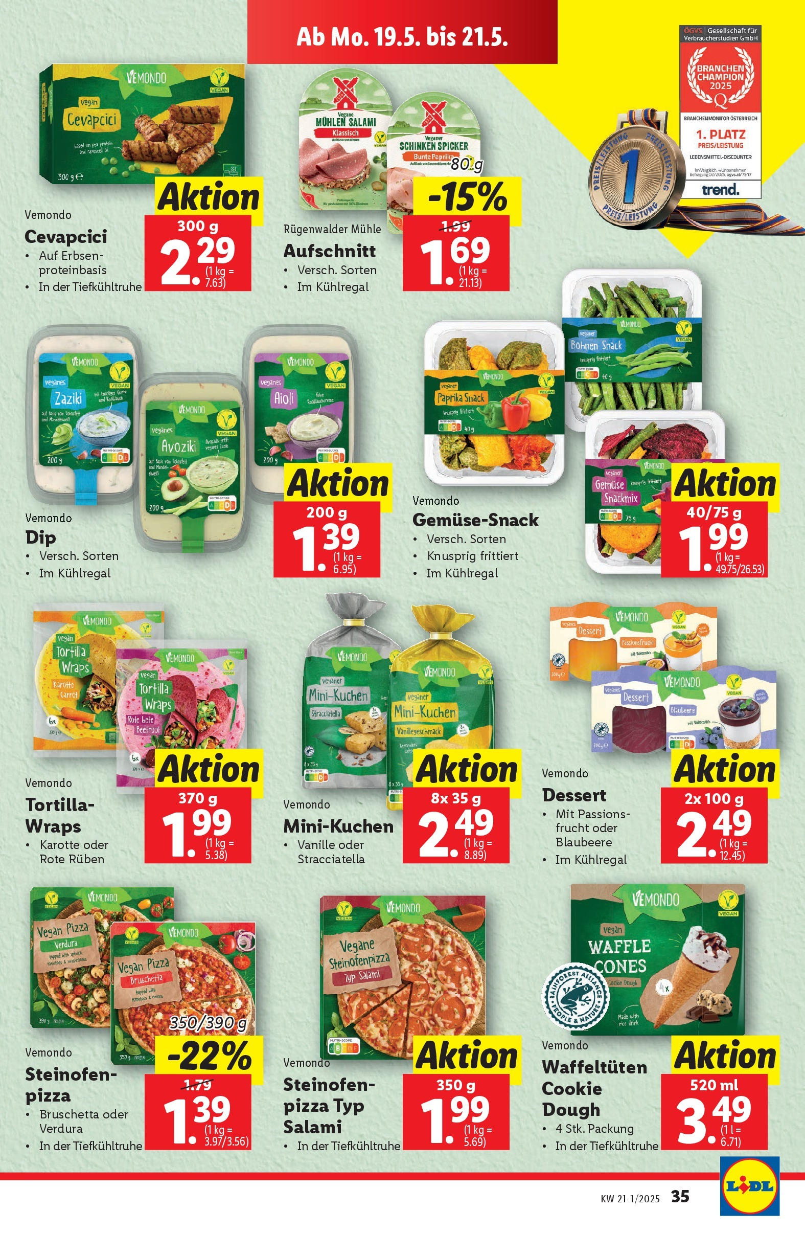Lidl - Lidl: Flugblatt in deiner Nähe ab 14.05.2025 ✳️ Angebote ab donnerstag | Seite: 37 | Produkte: Gemüse, Erbsen, Schinken, Pizza Lidl - Lidl: Flugblatt in deiner Nähe ab 14.05.2025 - Angebote ab donnerstag | Seite: 37 | Produkte: Gemüse, Erbsen, Schinken, Pizza