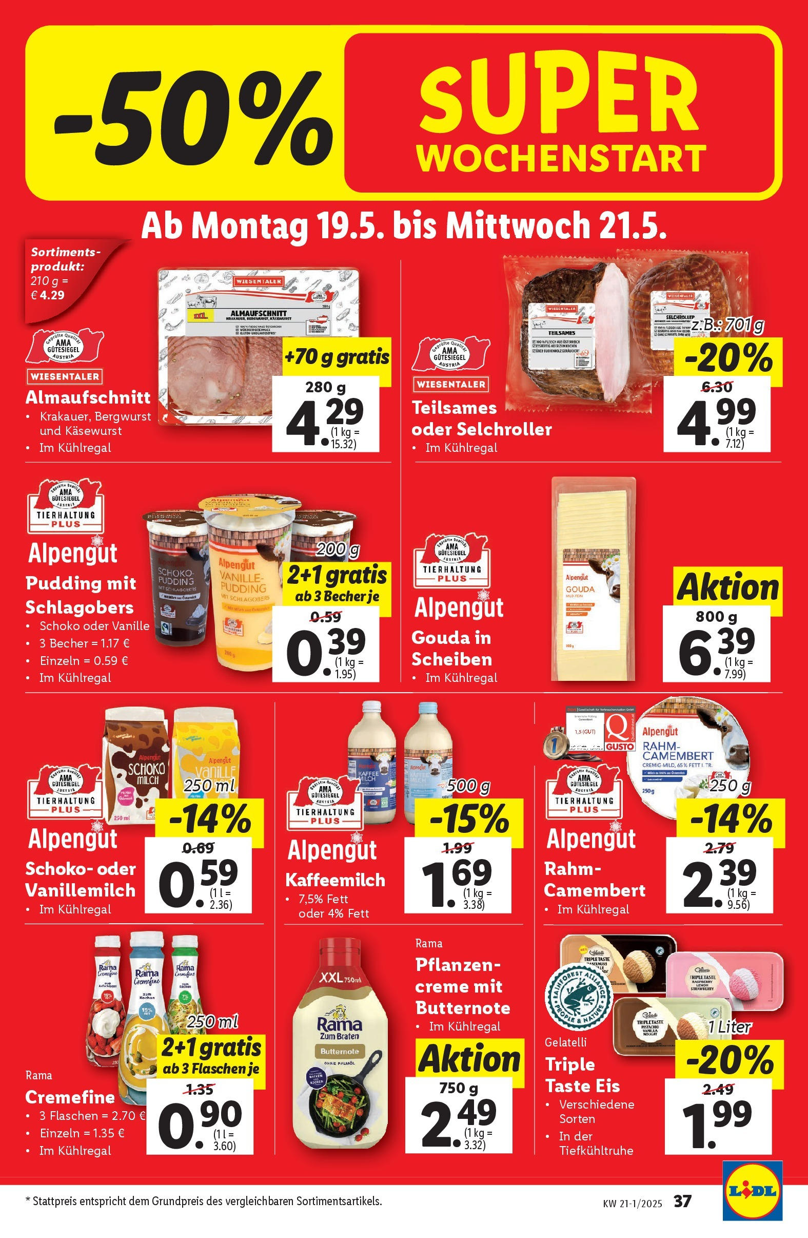 Lidl - Lidl: Flugblatt in deiner Nähe ab 14.05.2025 ✳️ Angebote ab donnerstag | Seite: 39 | Produkte: Eis, Milch, Creme, Kaffee Lidl - Lidl: Flugblatt in deiner Nähe ab 14.05.2025 - Angebote ab donnerstag | Seite: 39 | Produkte: Eis, Milch, Creme, Kaffee