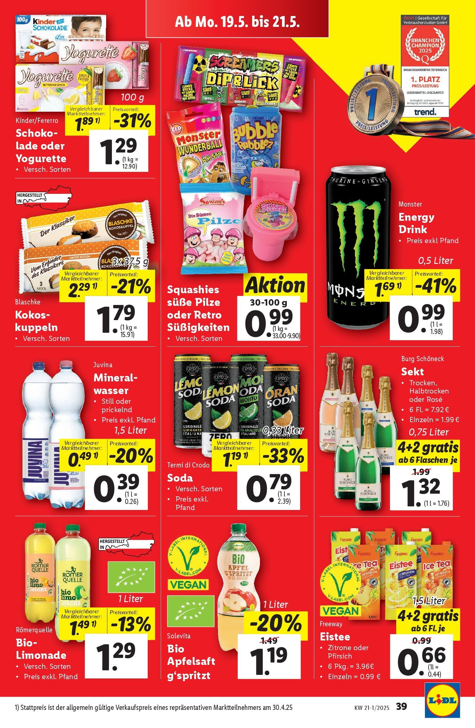 Lidl - Lidl: Flugblatt in deiner Nähe ab 14.05.2025 ✳️ Angebote ab donnerstag | Seite: 41 | Produkte: Wasser, Zitrone, Pfirsich, Planche de surf Lidl - Lidl: Flugblatt in deiner Nähe ab 14.05.2025 - Angebote ab donnerstag | Seite: 41 | Produkte: Wasser, Zitrone, Pfirsich, Planche de surf
