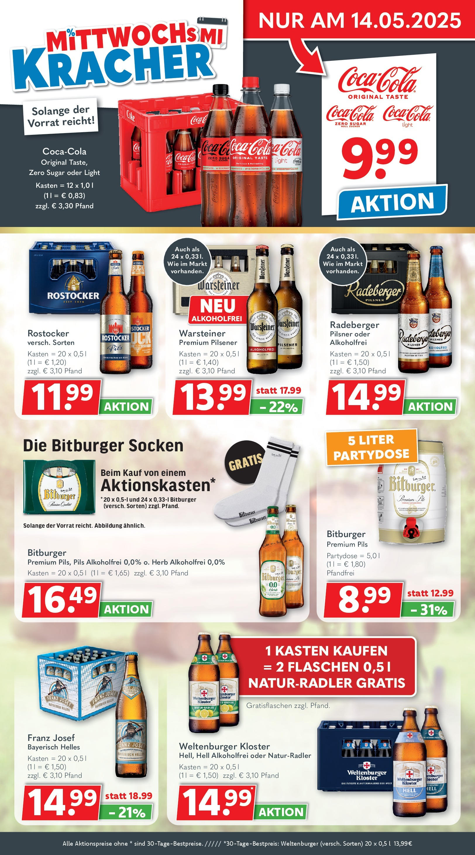 Getränkeland - Getränkeland: Getränkeangebote (ab 11.05.2025) zum Blättern | Seite: 2 | Produkte: Cola, Pils, Burger, Zucker