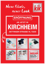 KiK KiK: Neueröffnung in Kirchheim - bis 12.05.2025