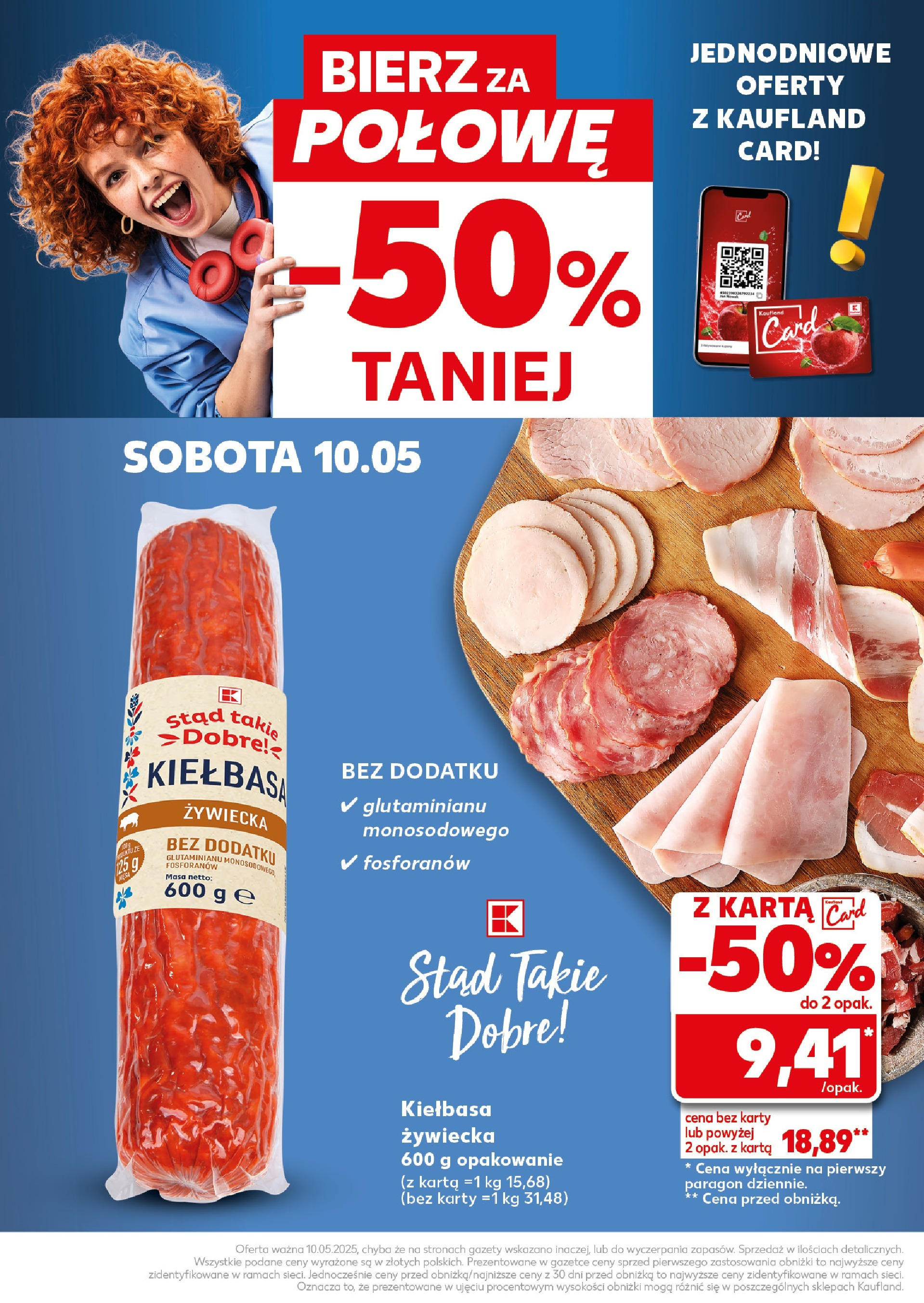 Kaufland gazetka - Super Sobota (10.05.2025) - od jutra | Strona: 22 | Produkty: Kiełbasa, Karta Kaufland gazetka - Super Sobota od 10.05.2025 - od jutra PDF | Strona: 22 | Produkty: Kiełbasa, Karta
