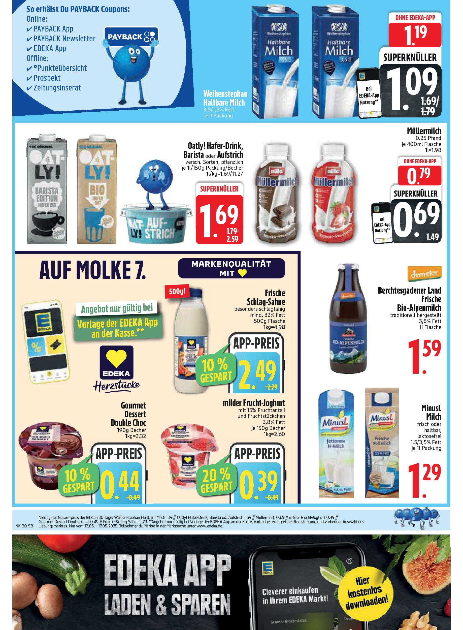 Edeka - EDEKA: Wochenangebote (ab 11.05.2025) » Angebote Online | Seite: 8 | Produkte: Schlagsahne, Milch, Fruchtjoghurt, Muller mullermilch Edeka - EDEKA: Wochenangebote (ab 11.05.2025) » Angebote Online | Seite: 8 | Produkte: Schlagsahne, Milch, Fruchtjoghurt, Muller mullermilch