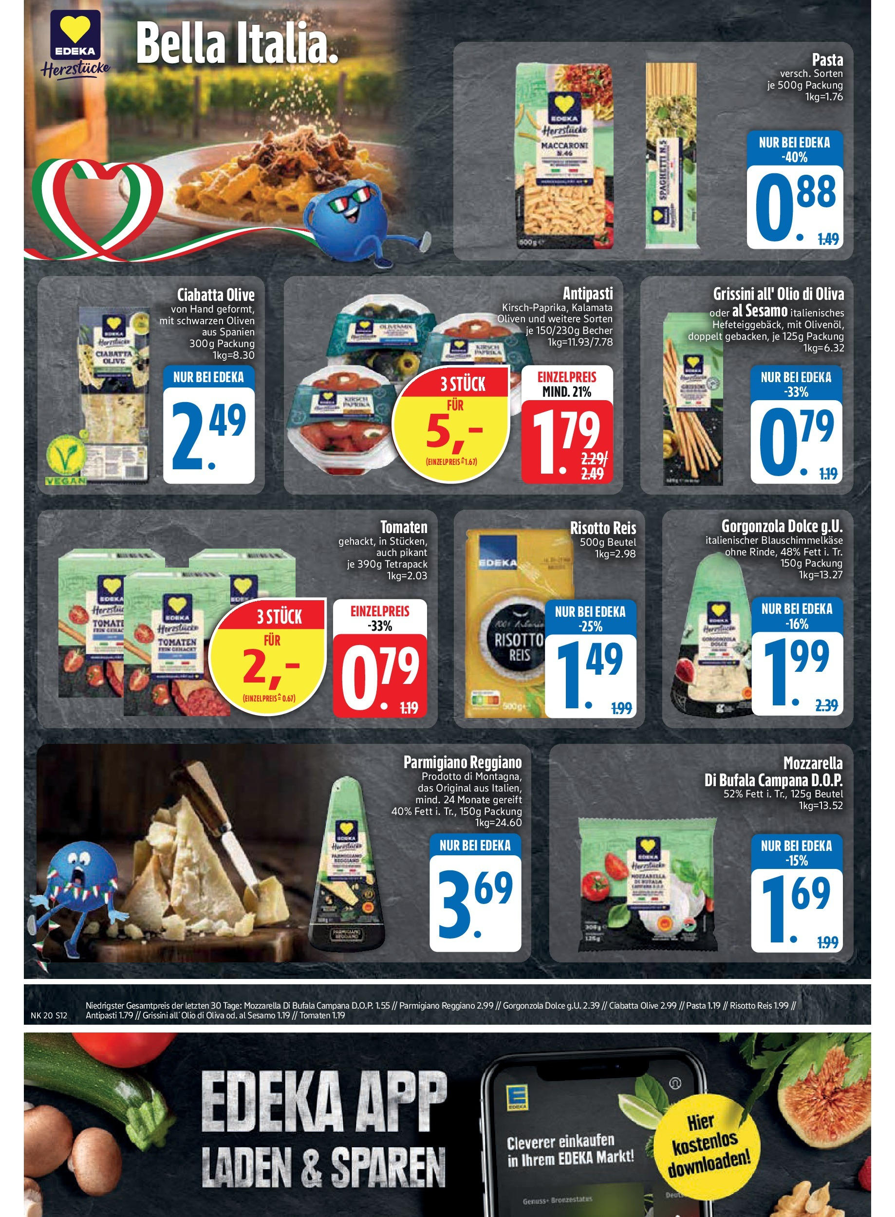 Edeka - EDEKA: Wochenangebote (ab 11.05.2025) » Angebote Online | Seite: 12 | Produkte: Mozzarella, Tomaten, Pasta, Reis Edeka - EDEKA: Wochenangebote (ab 11.05.2025) » Angebote Online | Seite: 12 | Produkte: Mozzarella, Tomaten, Pasta, Reis