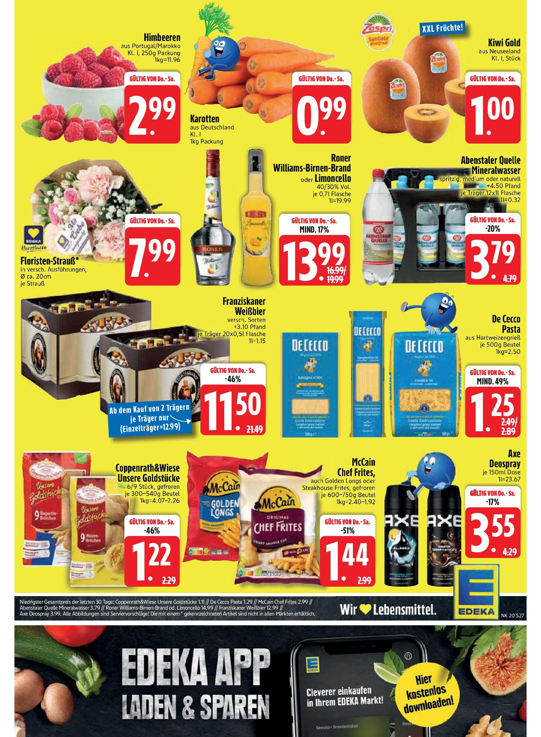 Edeka - EDEKA: Wochenangebote (ab 11.05.2025) » Angebote Online | Seite: 27 | Produkte: Franziskaner, McCain, Deodorant, Pasta Edeka - EDEKA: Wochenangebote (ab 11.05.2025) » Angebote Online | Seite: 27 | Produkte: Franziskaner, McCain, Deodorant, Pasta