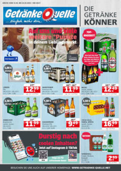 Entdecke - Getränke Quelle: Getränkeangebote - gültig ab dem 11.05.2025 | Seite: 1 | Produkte: Coca cola, Fanta, Sprite, Warsteiner
