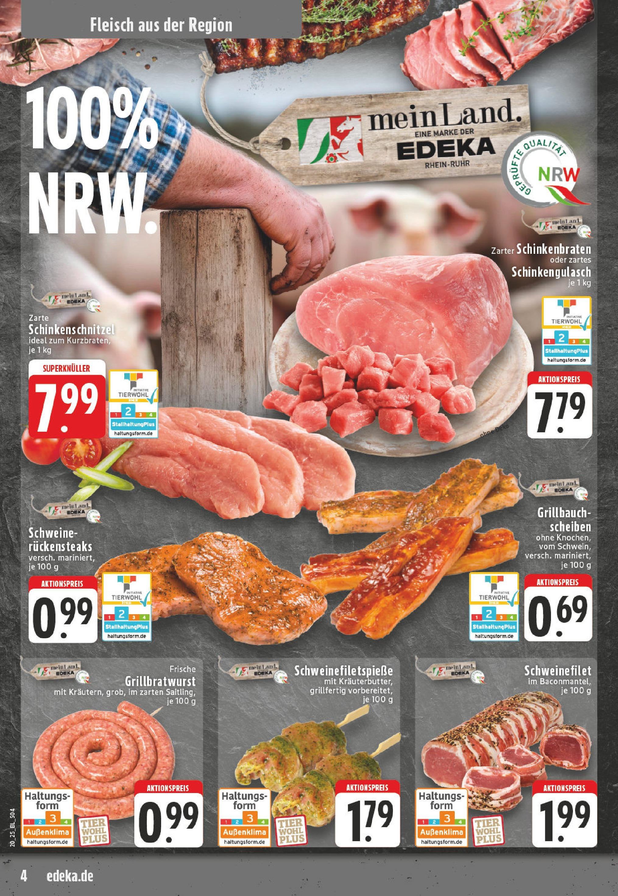 Edeka - EDEKA: Wochenangebote (ab 11.05.2025) » Angebote Online | Seite: 4 | Produkte: Schweinefilet, Steak, Fleisch Edeka - EDEKA: Wochenangebote (ab 11.05.2025) » Angebote Online | Seite: 4 | Produkte: Schweinefilet, Steak, Fleisch