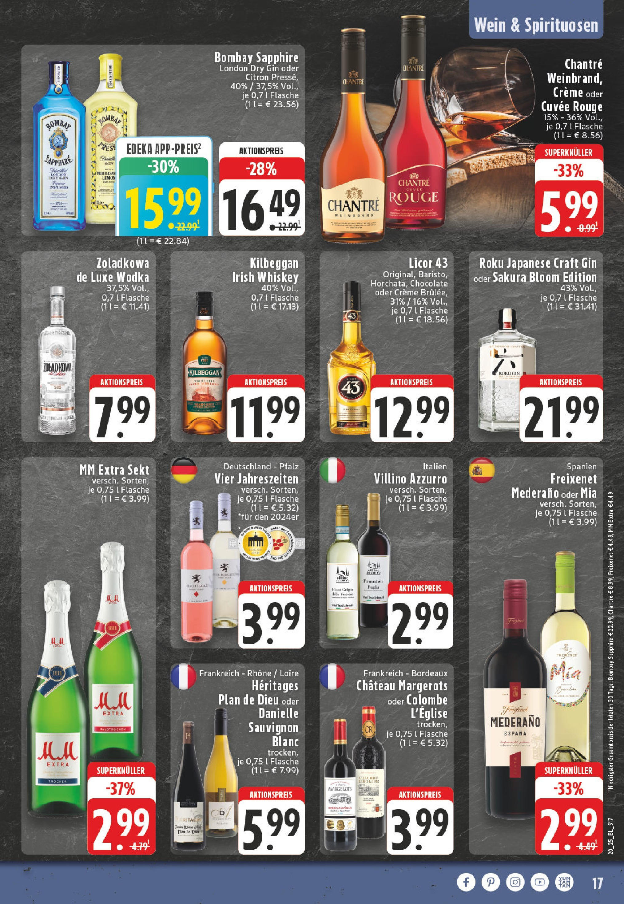 Edeka - EDEKA: Wochenangebote (ab 11.05.2025) » Angebote Online | Seite: 17 | Produkte: Rouge, Creme, Wein, Wodka Edeka - EDEKA: Wochenangebote (ab 11.05.2025) » Angebote Online | Seite: 17 | Produkte: Rouge, Creme, Wein, Wodka