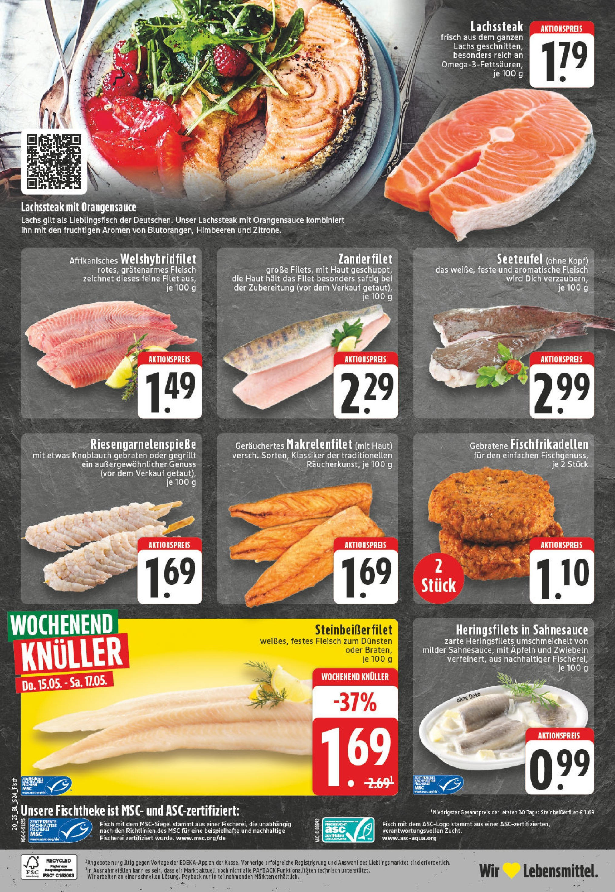 Edeka - EDEKA: Wochenangebote (ab 11.05.2025) » Angebote Online | Seite: 24 | Produkte: Himbeeren, Fisch, Knoblauch, Fleisch Edeka - EDEKA: Wochenangebote (ab 11.05.2025) » Angebote Online | Seite: 24 | Produkte: Himbeeren, Fisch, Knoblauch, Fleisch
