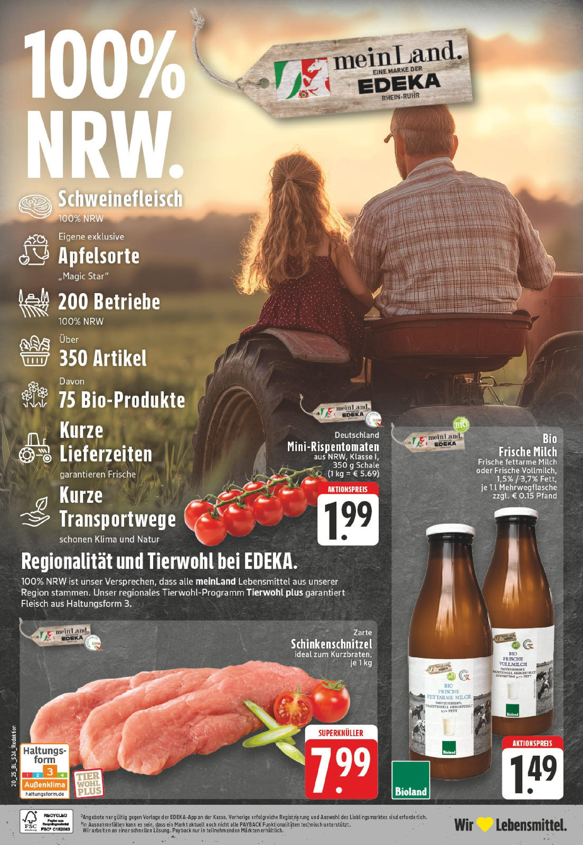 Edeka - EDEKA: Wochenangebote (ab 11.05.2025) » Angebote Online | Seite: 24 | Produkte: Milch, Schweinefleisch, Fleisch Edeka - EDEKA: Wochenangebote (ab 11.05.2025) » Angebote Online | Seite: 24 | Produkte: Milch, Schweinefleisch, Fleisch