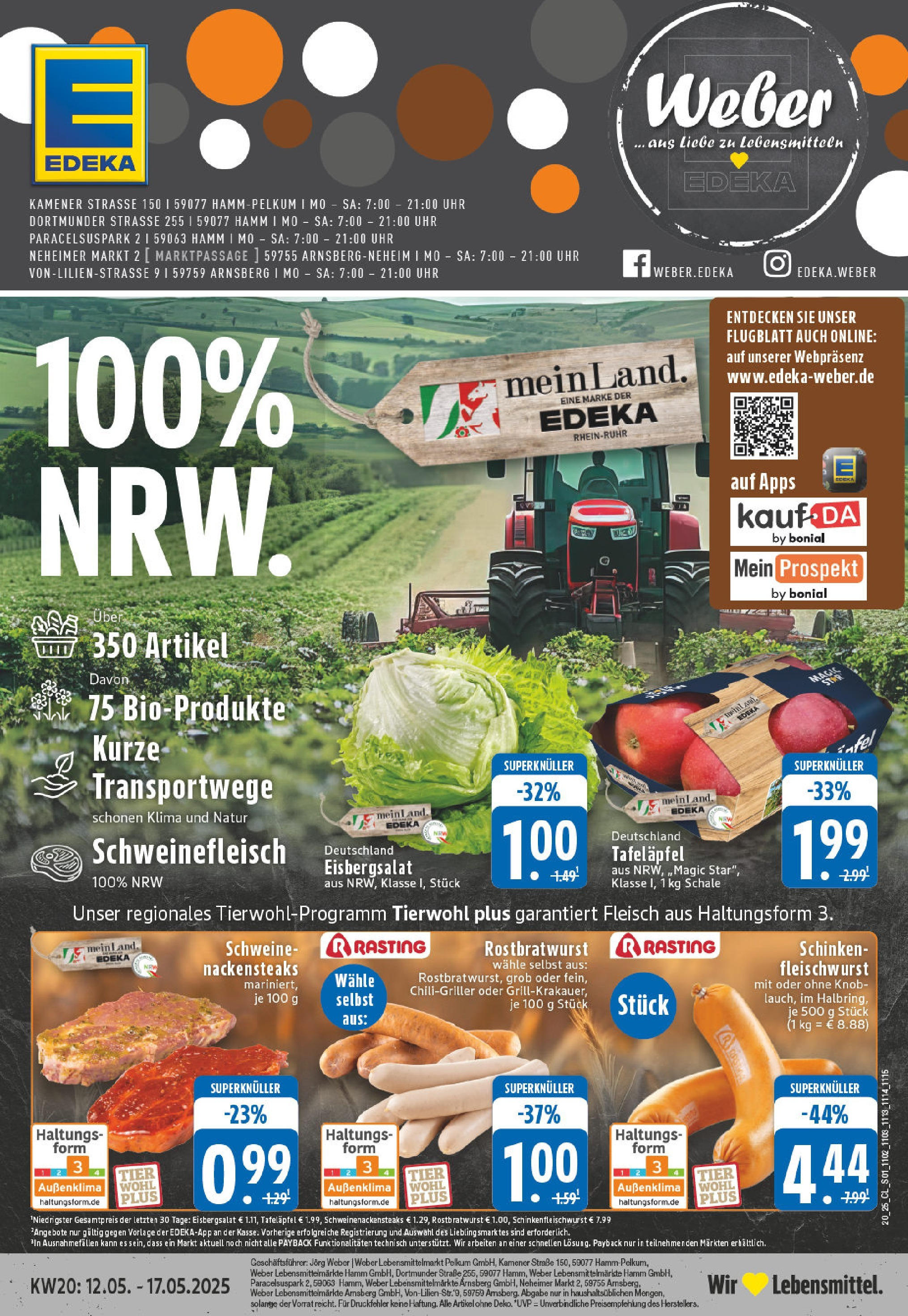 EDEKA Prospekt ab 11.05.2025 - EDEKA: Wochenangebote Online Vorschau von dem Prospekt des Geschäftes Edeka, gültig ab dem 11.05.2025