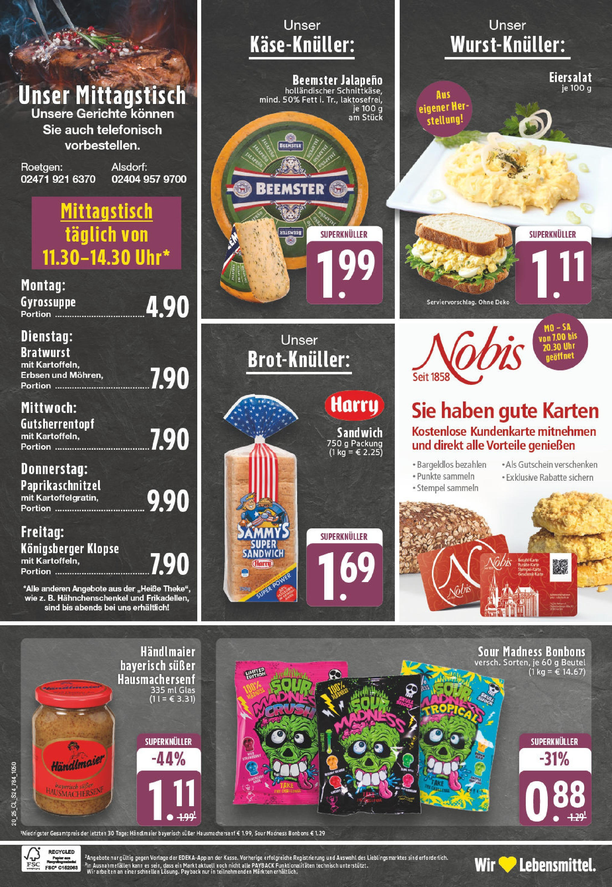 Edeka - EDEKA: Wochenangebote (ab 11.05.2025) » Angebote Online | Seite: 24 | Produkte: Bratwurst, Schnitzel, Gyros, Uhr Edeka - EDEKA: Wochenangebote (ab 11.05.2025) » Angebote Online | Seite: 24 | Produkte: Bratwurst, Schnitzel, Gyros, Uhr