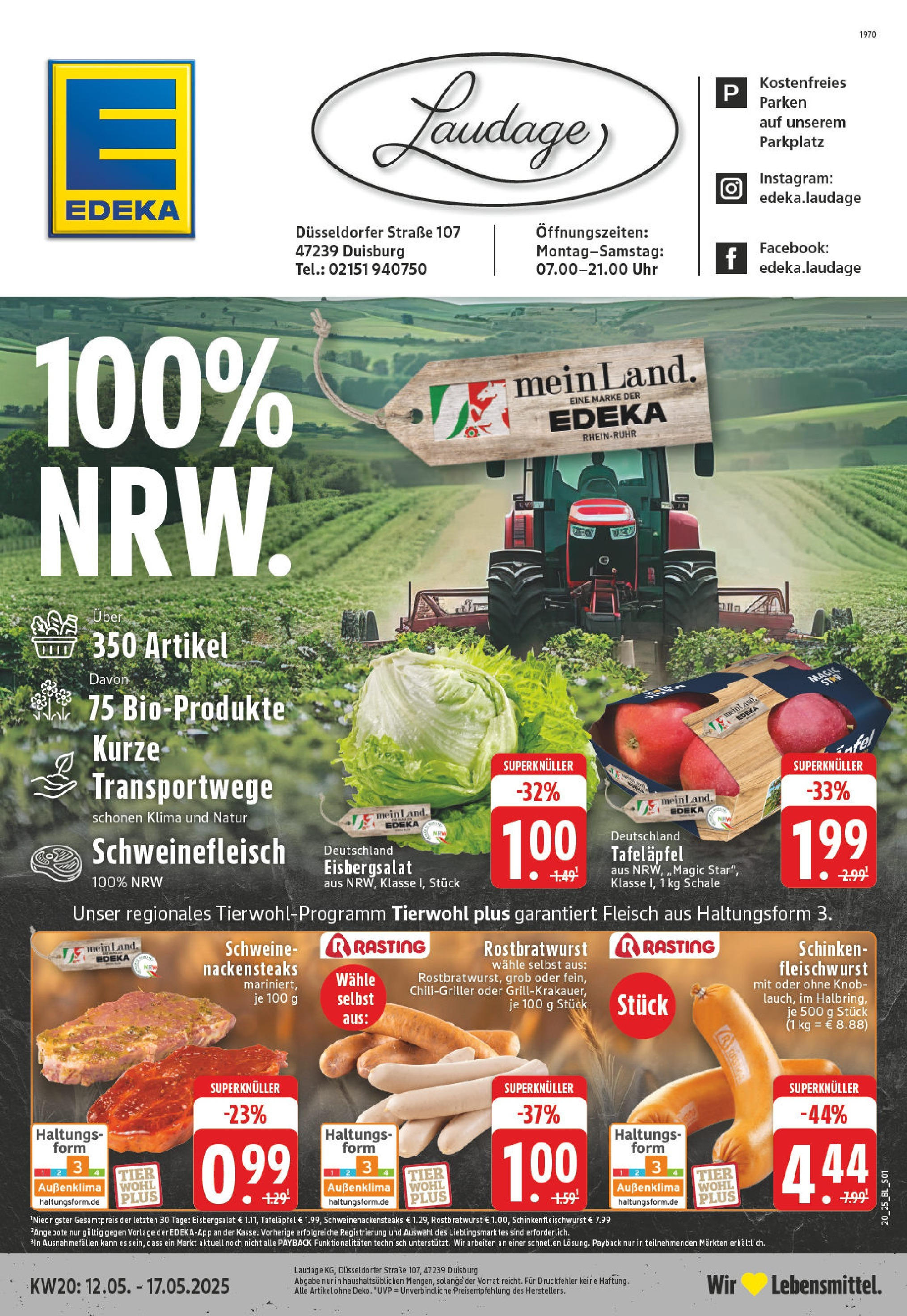 EDEKA Prospekt ab 11.05.2025 - EDEKA: Wochenangebote Online Vorschau von dem Prospekt des Geschäftes Edeka, gültig ab dem 11.05.2025