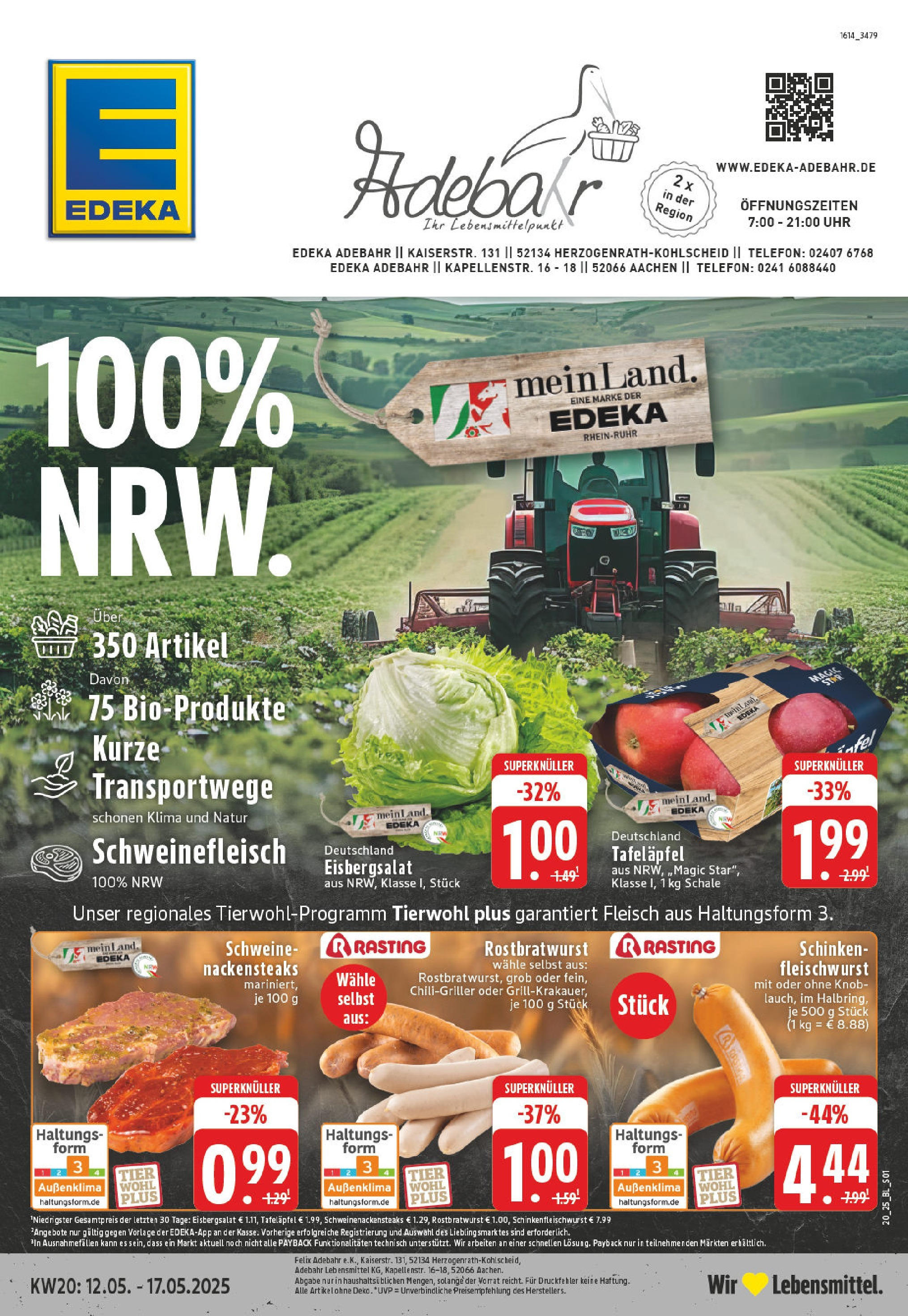 EDEKA Prospekt ab 11.05.2025 - EDEKA: Wochenangebote Online Vorschau von dem Prospekt des Geschäftes Edeka, gültig ab dem 11.05.2025