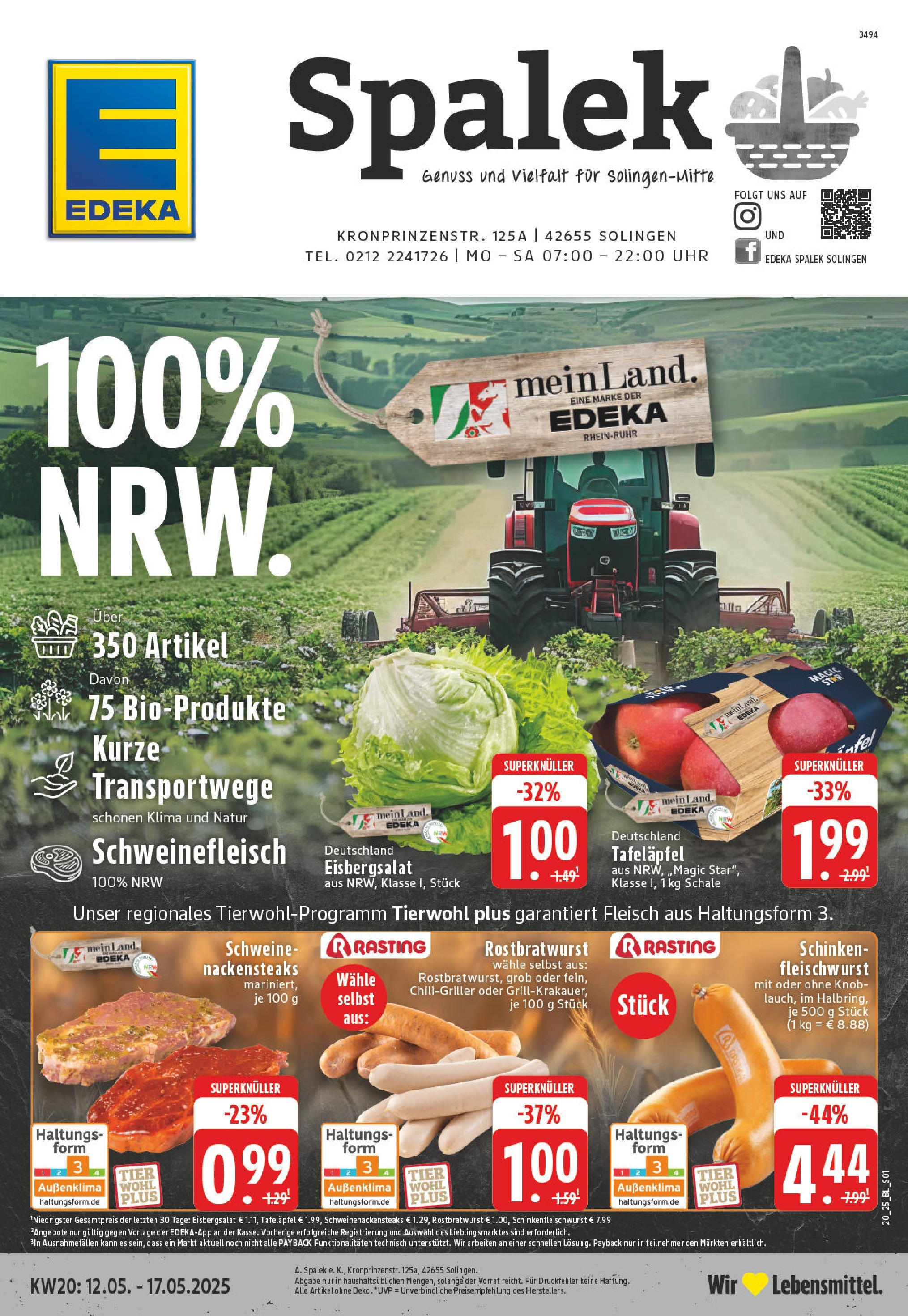 EDEKA Prospekt ab 11.05.2025 - EDEKA: Wochenangebote Online Vorschau von dem Prospekt des Geschäftes Edeka, gültig ab dem 11.05.2025