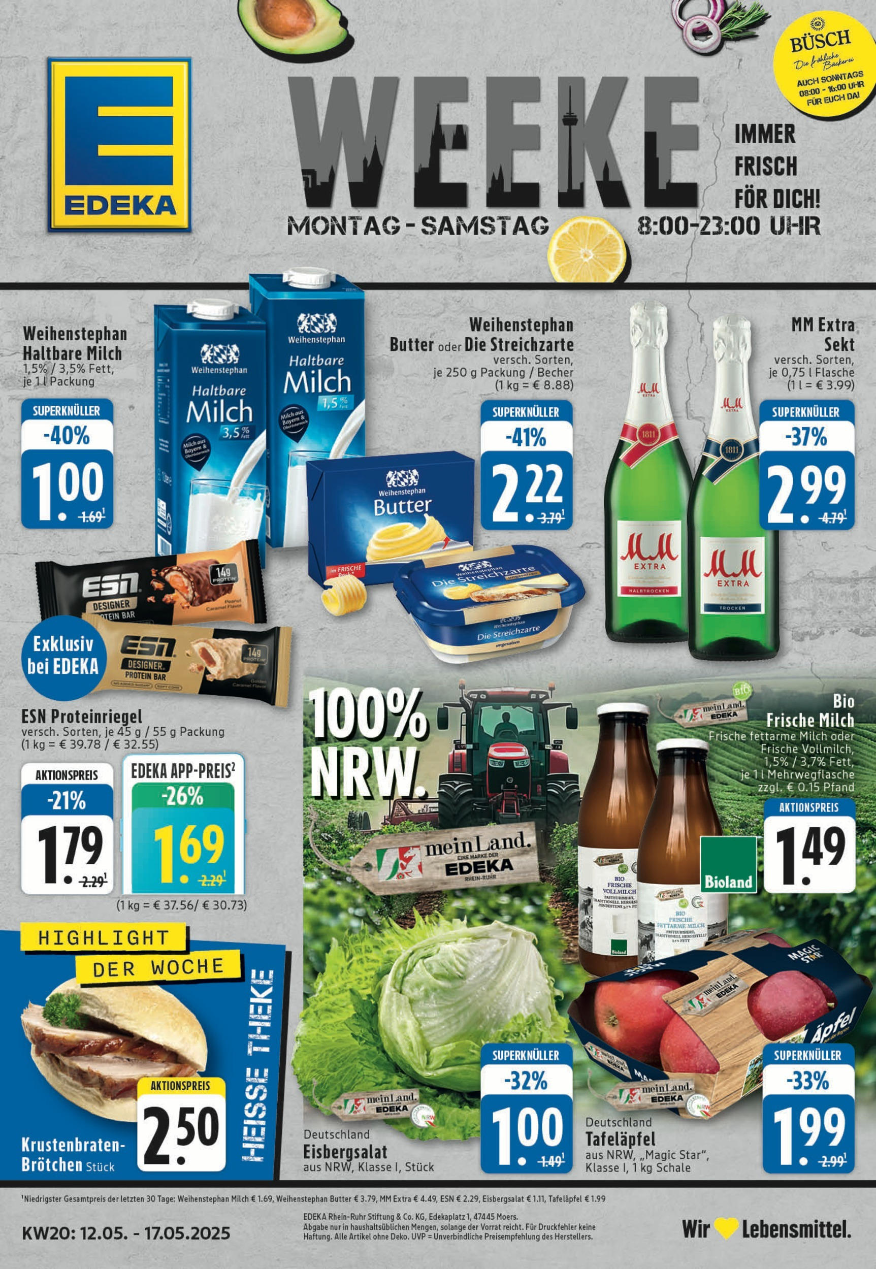 EDEKA Prospekt ab 11.05.2025 - EDEKA: Wochenangebote Online Vorschau von dem Prospekt des Geschäftes Edeka, gültig ab dem 11.05.2025