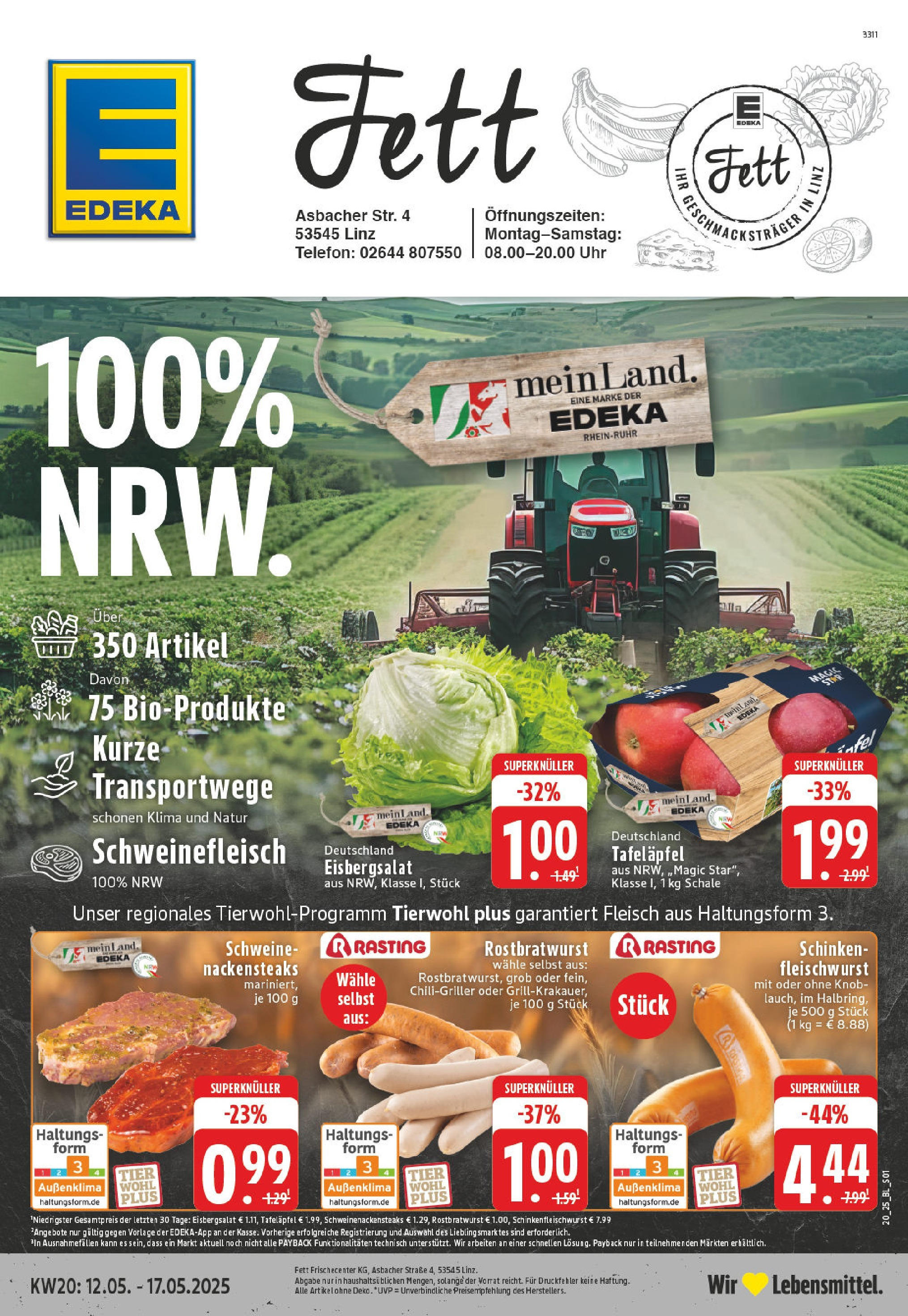 EDEKA Prospekt ab 11.05.2025 - EDEKA: Wochenangebote Online Vorschau von dem Prospekt des Geschäftes Edeka, gültig ab dem 11.05.2025