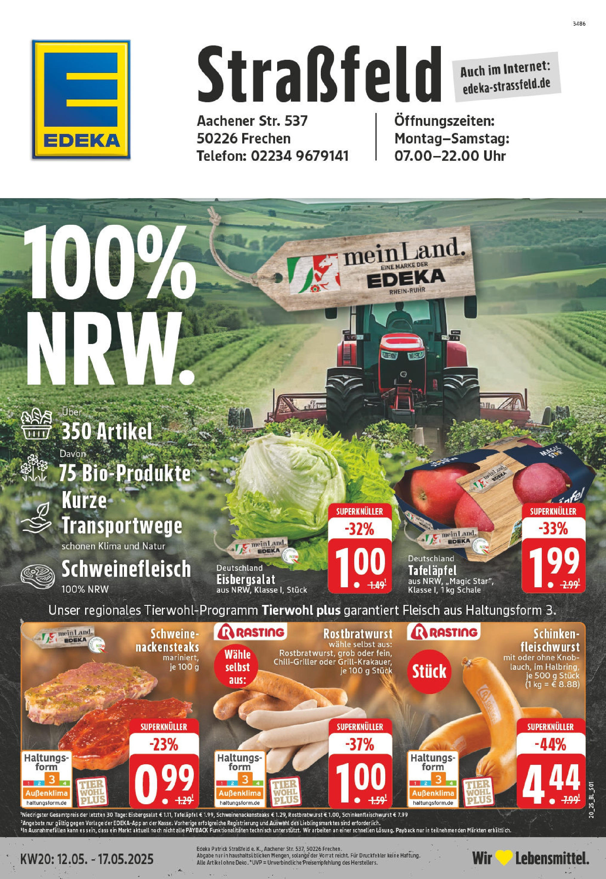 EDEKA Prospekt ab 11.05.2025 - EDEKA: Wochenangebote Online Vorschau von dem Prospekt des Geschäftes Edeka, gültig ab dem 11.05.2025