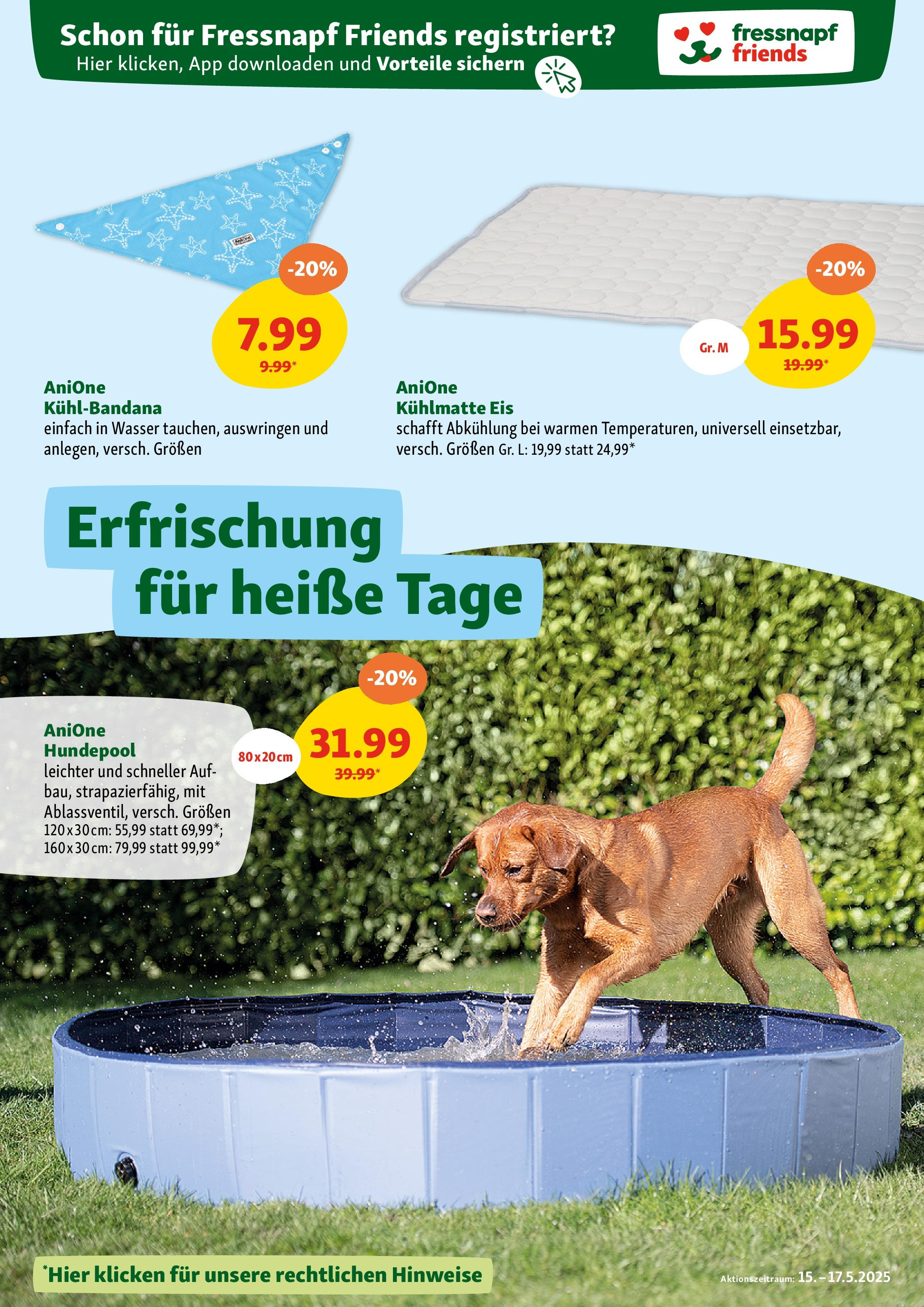 Fressnapf Flugblatt von 15.05.2025 - Aktuelle Angebote | Seite: 5 | Produkte: Eis, Wasser