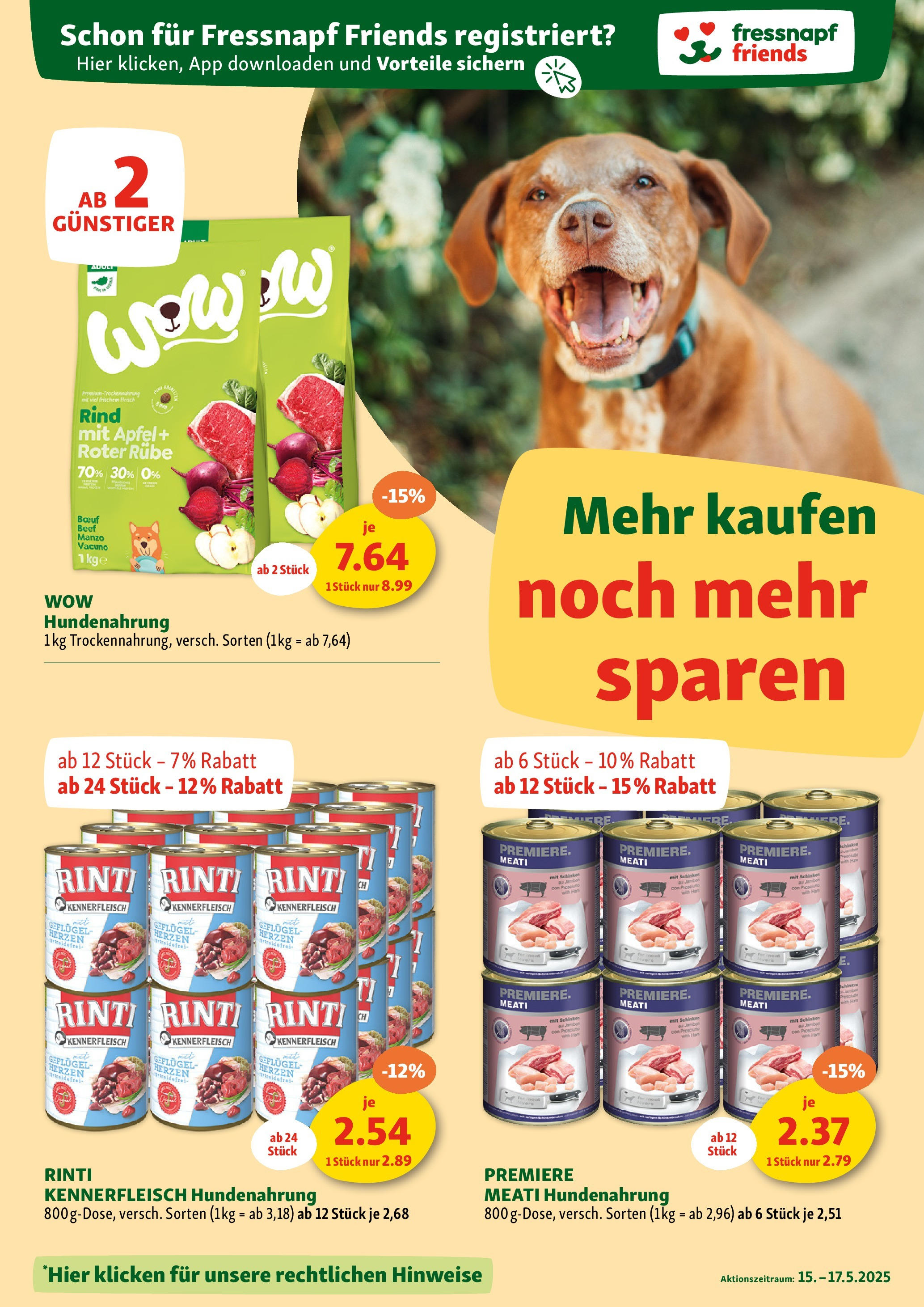 Fressnapf Flugblatt von 15.05.2025 - Aktuelle Angebote | Seite: 7 | Produkte: Schinken, Äpfel