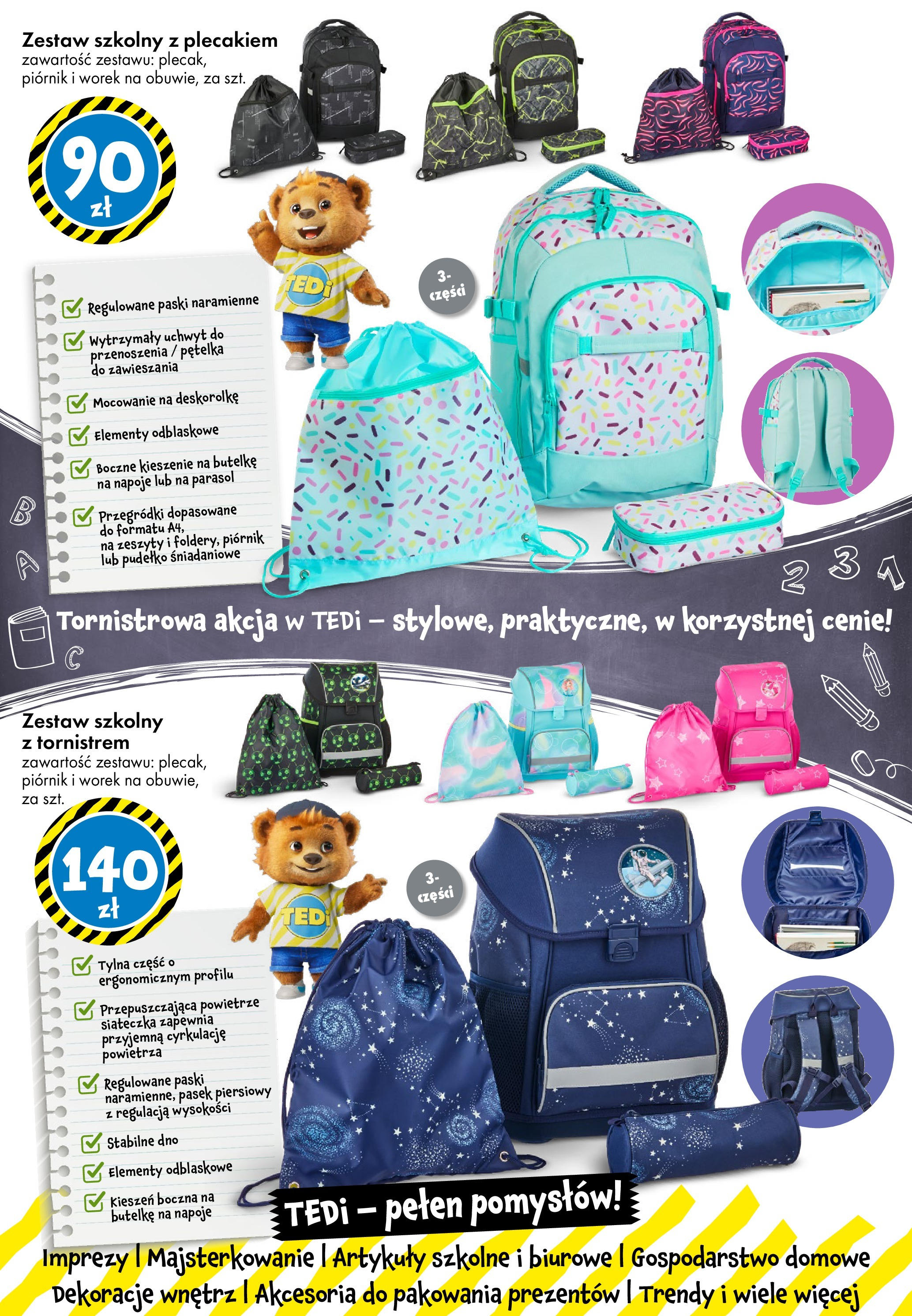 TEDi Gazetka od (09.05.2025 - 17.05.2025) | Strona: 15 | Produkty: Parasol, Pasek, Pudełko, Artykuły szkolne