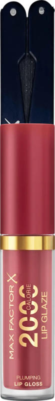 MAX FACTOR Geschenkset Lipgloss 2000 Calorie Lip Glaze 105 Berry Sorbet + gratis Fächer