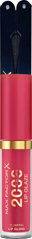 MAX FACTOR Geschenkset Lipgloss 2000 Calorie Lip Glaze 030 First Sip + gratis Fächer