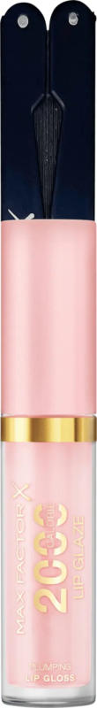 MAX FACTOR Geschenkset Lipgloss 2000 Calorie Lip Glaze 010 Cotton Candy + gratis Fächer