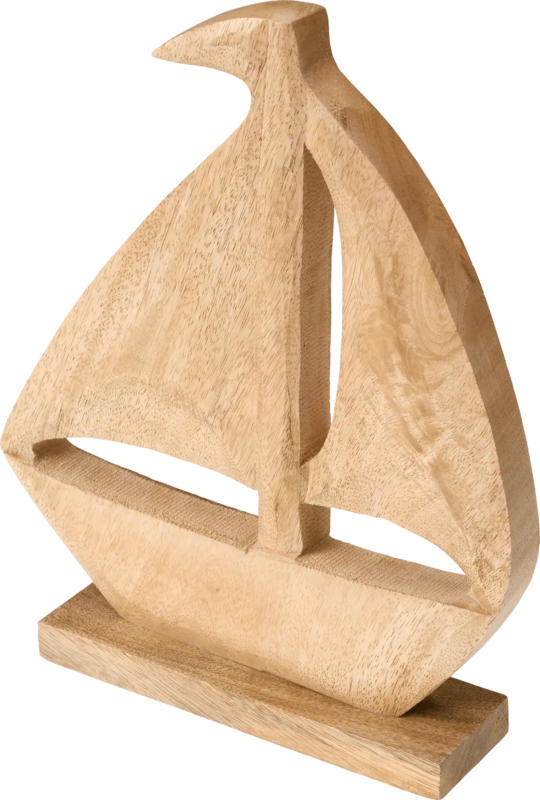 Dekorieren & Einrichten Holzaufsteller Segelboot, Mangoholz