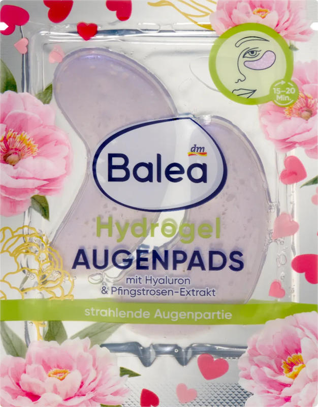Balea Augenpads Pfingstrose (1 Paar)