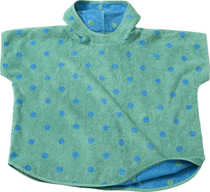 ALANA Badeponcho mit Punkten, grün, Gr. 1, ca. 5 - 7 Jahre