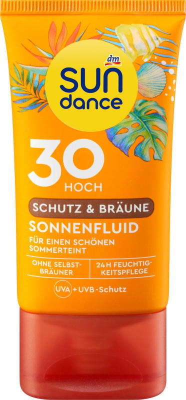 SUNDANCE Sonnenfluid Gesicht, Schutz & Bräune LSF 30