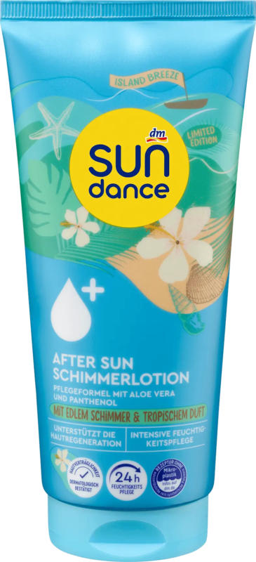 SUNDANCE After Sun Lotion mit Schimmer & tropischem Duft, island breeze