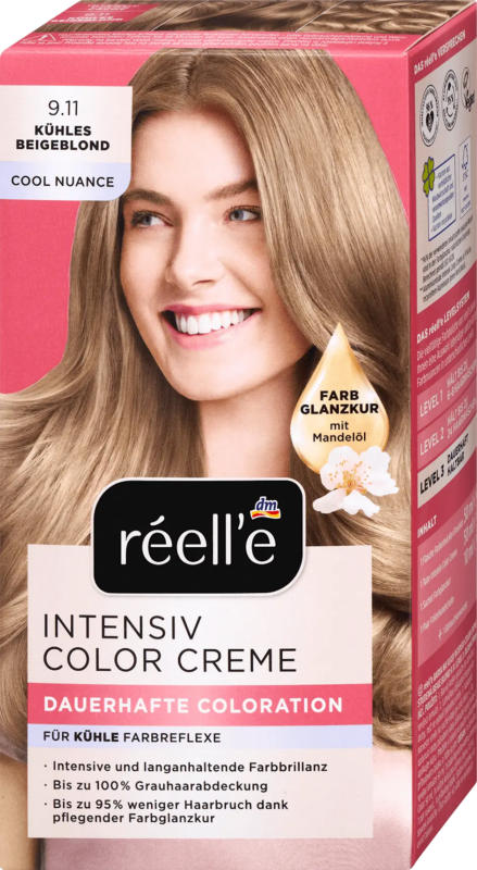 réell‘e Haarfarbe 9.11 Kühles Beigeblond
