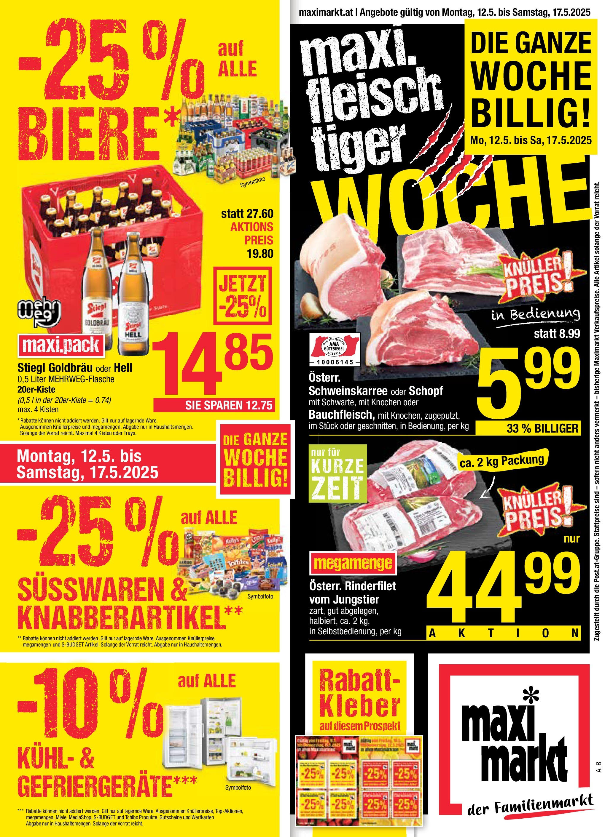 Maximarkt - Maximarkt: Flugblatt (11.05.2025) || Aktuelle Angebote | Seite: 1 Maximarkt - Maximarkt: Flugblatt von 11.05.2025 - Aktuelle Angebote | Seite: 1