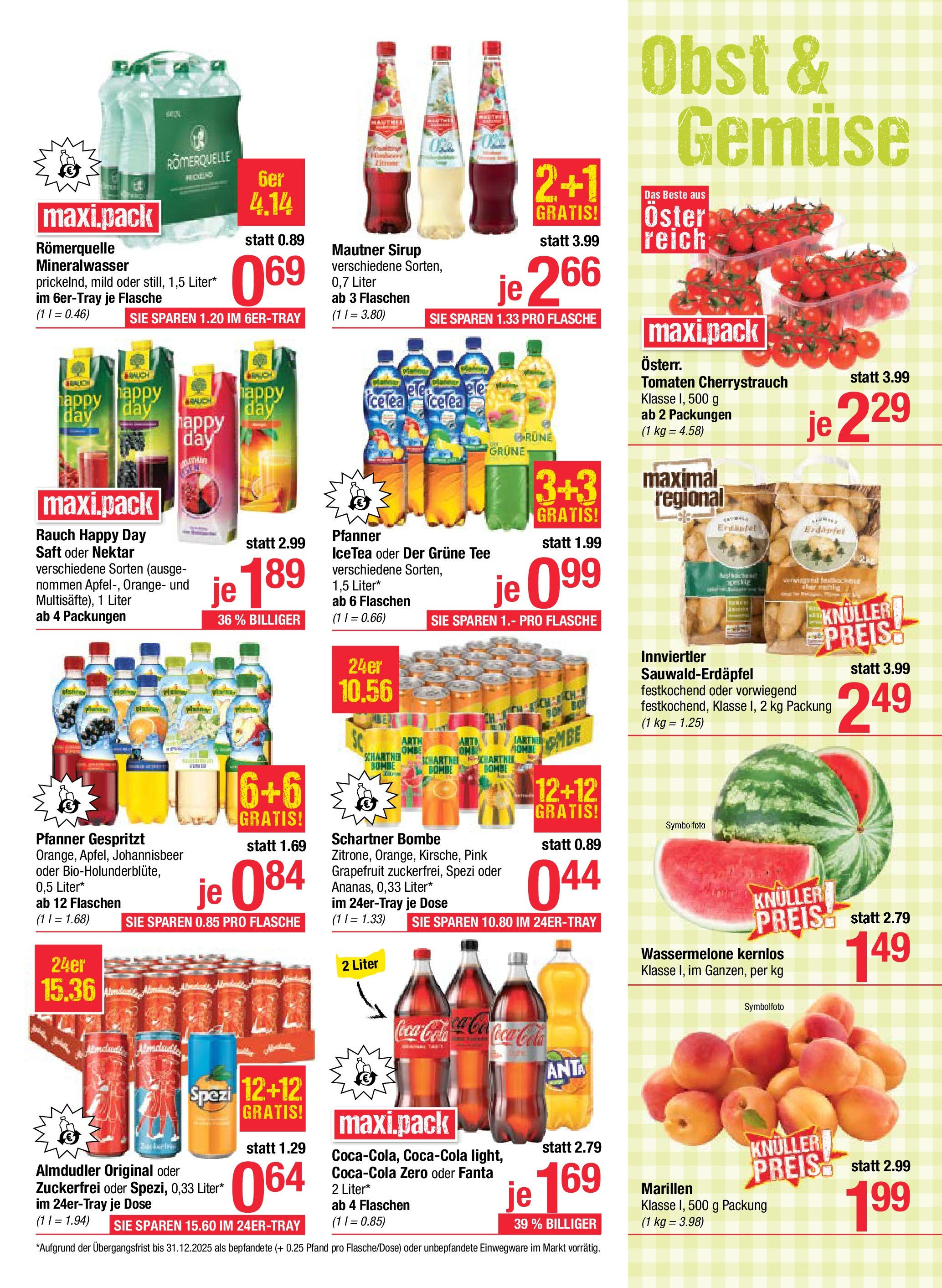 Maximarkt - Maximarkt: Flugblatt (11.05.2025) || Aktuelle Angebote | Seite: 13 | Produkte: Gemüse, Obst, Saft, Tee Maximarkt - Maximarkt: Flugblatt von 11.05.2025 - Aktuelle Angebote | Seite: 13 | Produkte: Gemüse, Obst, Saft, Tee