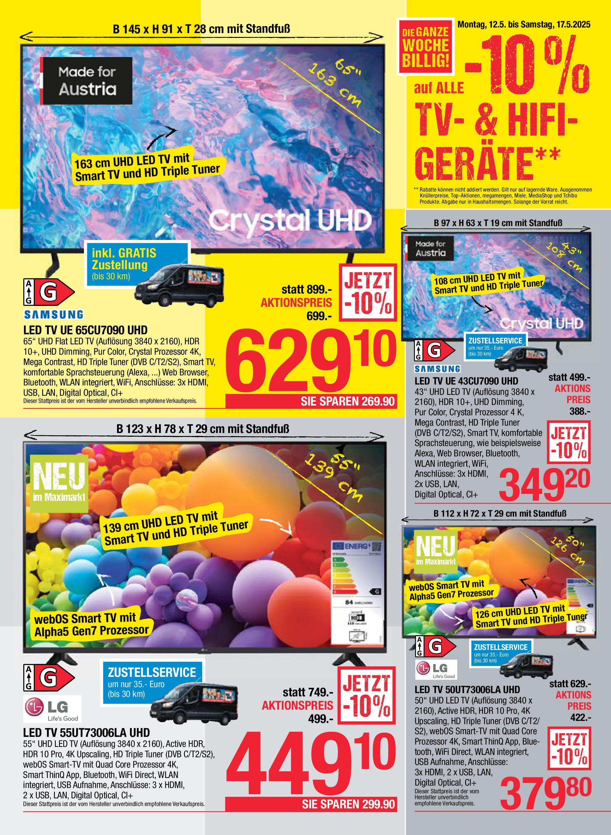 Maximarkt - Maximarkt: Flugblatt (11.05.2025) || Aktuelle Angebote | Seite: 23 | Produkte: TV, USB, Samsung Maximarkt - Maximarkt: Flugblatt von 11.05.2025 - Aktuelle Angebote | Seite: 23 | Produkte: TV, USB, Samsung