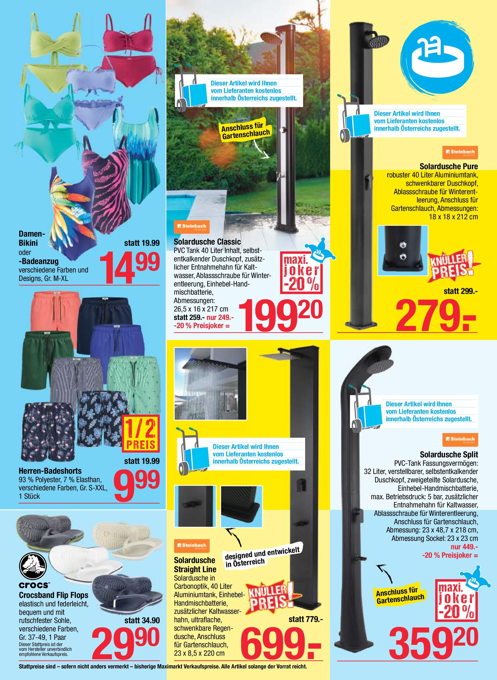 Maximarkt - Maximarkt: Gartenkatalog (11.05.2025) || Aktuelle Angebote | Seite: 18 | Produkte: Badeanzug, Flops Maximarkt - Maximarkt: Gartenkatalog von 11.05.2025 - Aktuelle Angebote | Seite: 18 | Produkte: Badeanzug, Flops