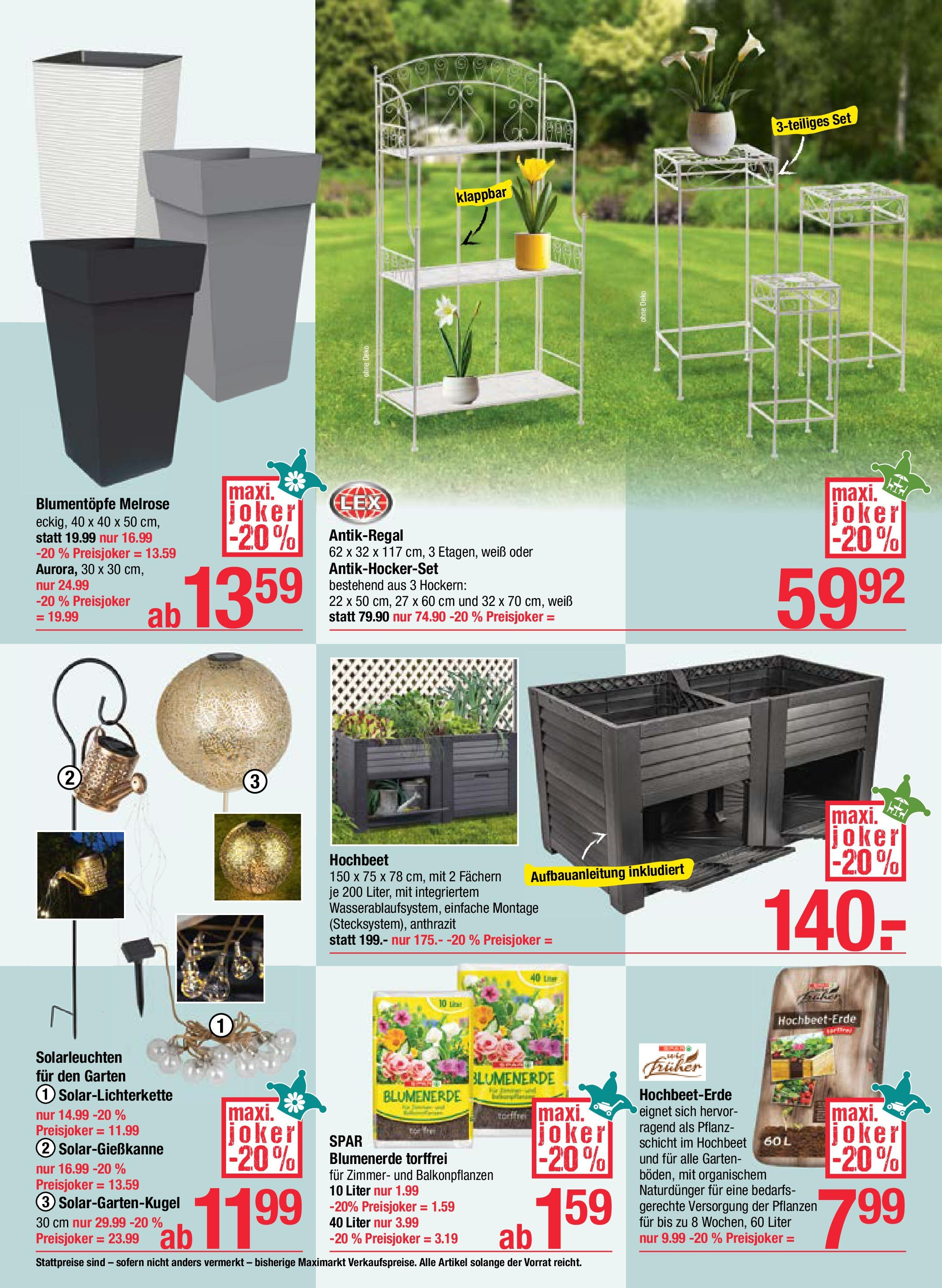 Maximarkt - Maximarkt: Gartenkatalog (11.05.2025) || Aktuelle Angebote | Seite: 22 Maximarkt - Maximarkt: Gartenkatalog von 11.05.2025 - Aktuelle Angebote | Seite: 22
