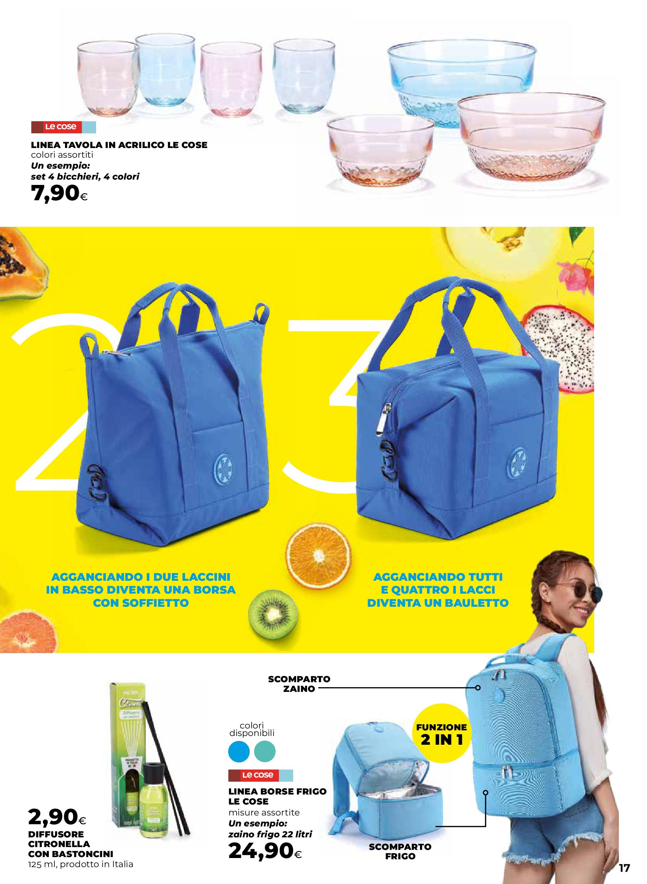 Anteprima volantino Ipercoop dal 07/05/2025 - nuovo offerte | Pagina: 17 | Prodotti: Citronella, Zaino, Borsa Anteprima volantino Ipercoop dal 07/05/2025 - nuovo offerte | Pagina: 17 | Prodotti: Citronella, Zaino, Borsa