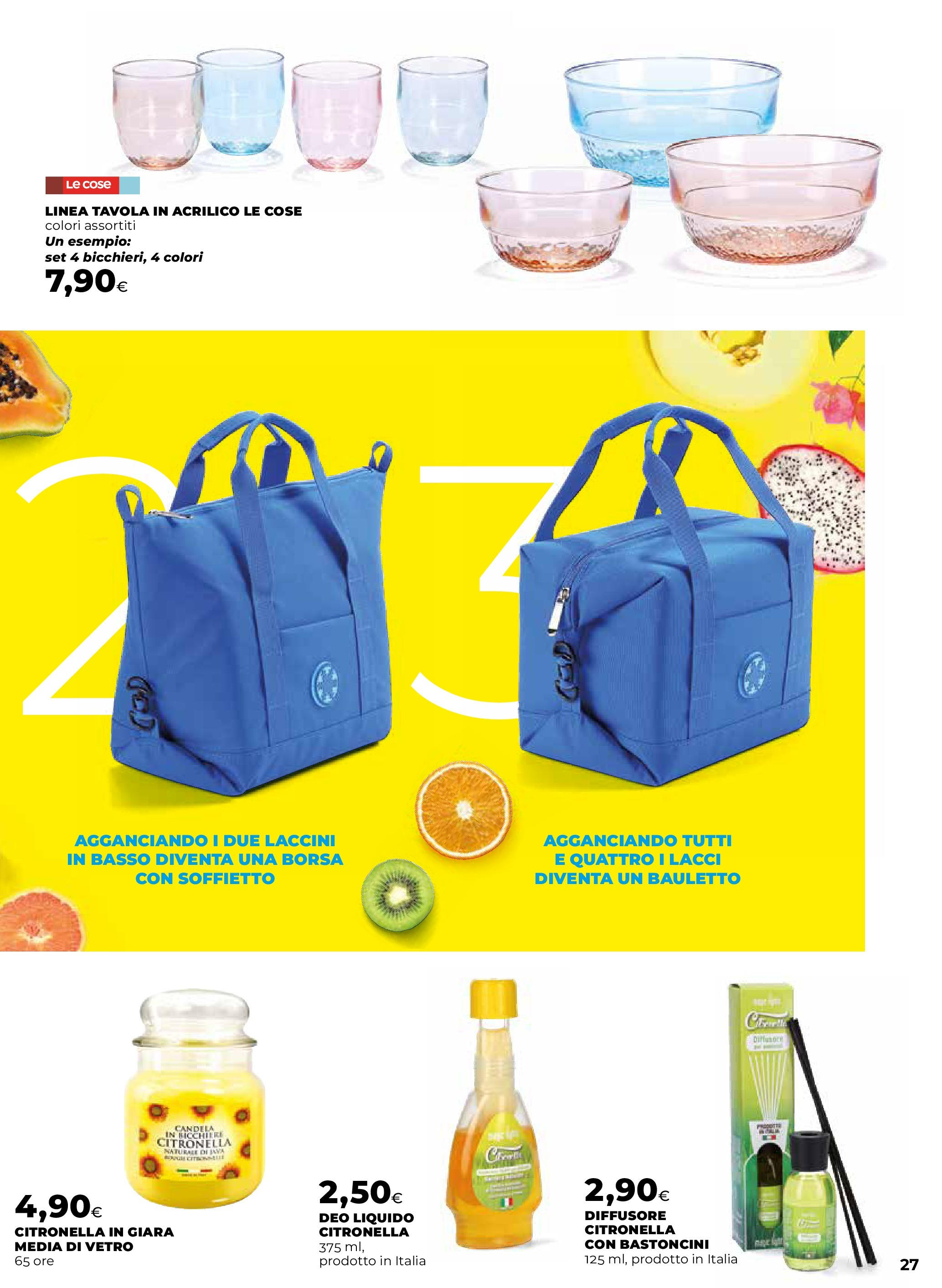 Anteprima volantino Ipercoop dal 07/05/2025 - nuovo offerte | Pagina: 27 | Prodotti: Citronella, Borsa, Candela Anteprima volantino Ipercoop dal 07/05/2025 - nuovo offerte | Pagina: 27 | Prodotti: Citronella, Borsa, Candela