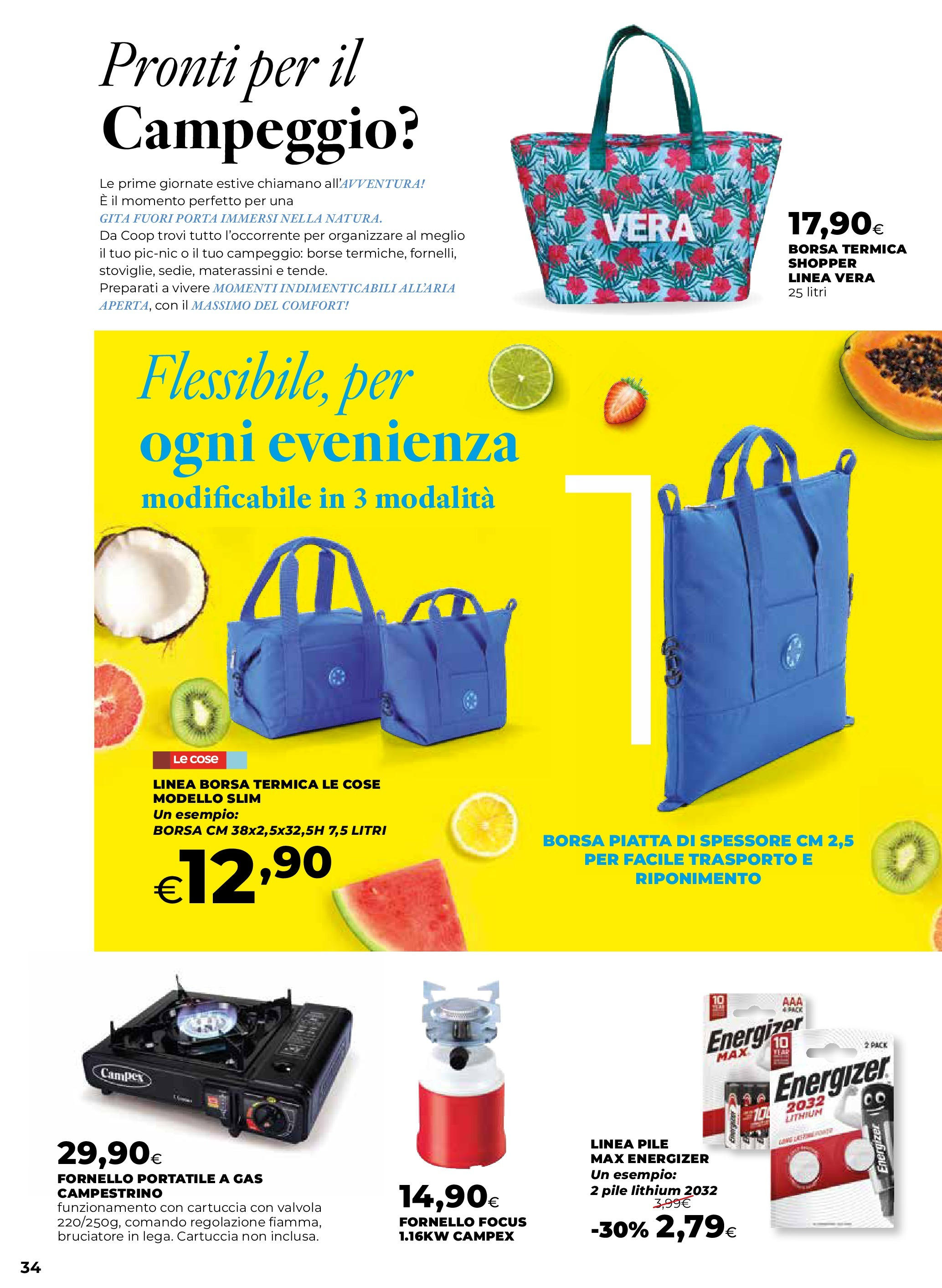 Anteprima volantino Ipercoop dal 07/05/2025 - nuovo offerte | Pagina: 34 | Prodotti: Pile, Borsa termica, Borsa, Fornello Anteprima volantino Ipercoop dal 07/05/2025 - nuovo offerte | Pagina: 34 | Prodotti: Pile, Borsa termica, Borsa, Fornello