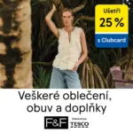 F&F Ušetři 25% veškeré oblečení, obuv a doplňky – do 13.05.2025