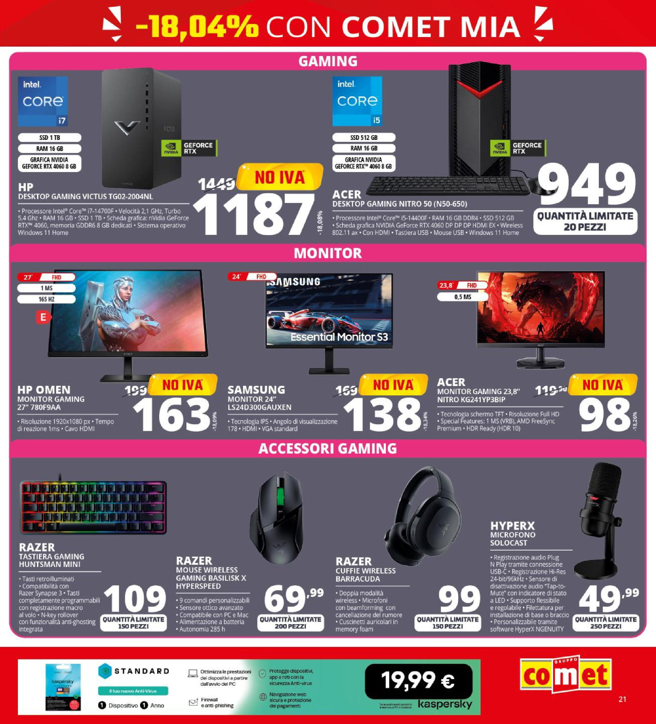 Comet - No IVA sul meglio della tecnologia! dal 07/05/2025 anteprima > nuovo offerte!⏳ | Pagina: 21 | Prodotti: Mouse, Audio, USB, Batteria Nuovo Comet - No IVA sul meglio della tecnologia! dal 07/05/2025 > offerte anteprima 🛍️ | Pagina: 21 | Prodotti: Mouse, Audio, USB, Batteria