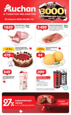 Auchan - Auchan újság érvényessége 05.14.-ig - amely érvényes a következő dátumtól: 07.05.2025