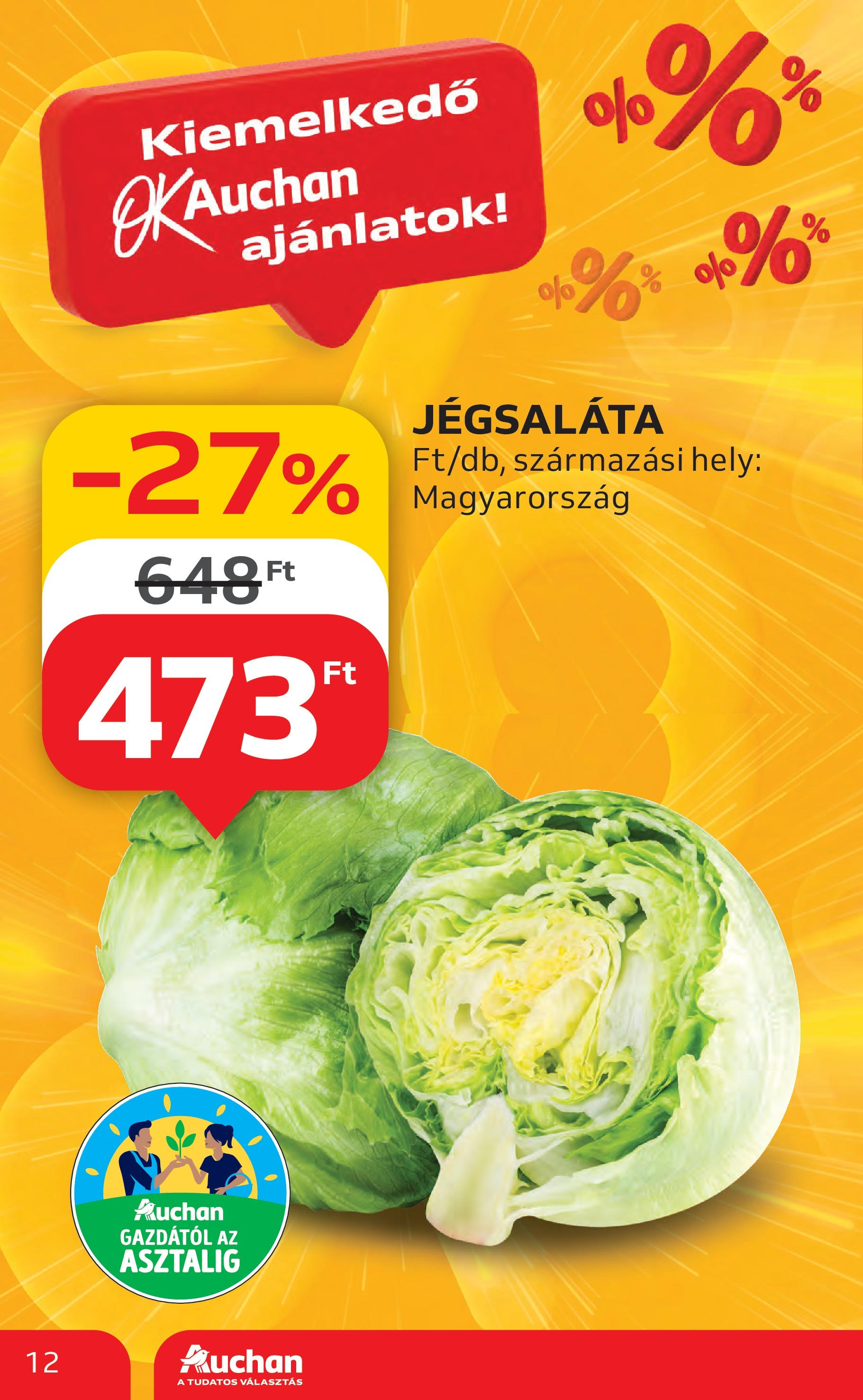 Akciós újság új Auchan - 2025.05.08. -tól/töl ⏳ | Oldal: 12 | Termékek: Jégsaláta Auchan Akciós újság - 2025.05.08. -tól/töl > akció, lapozható szórólap 🛍️ | Oldal: 12 | Termékek: Jégsaláta