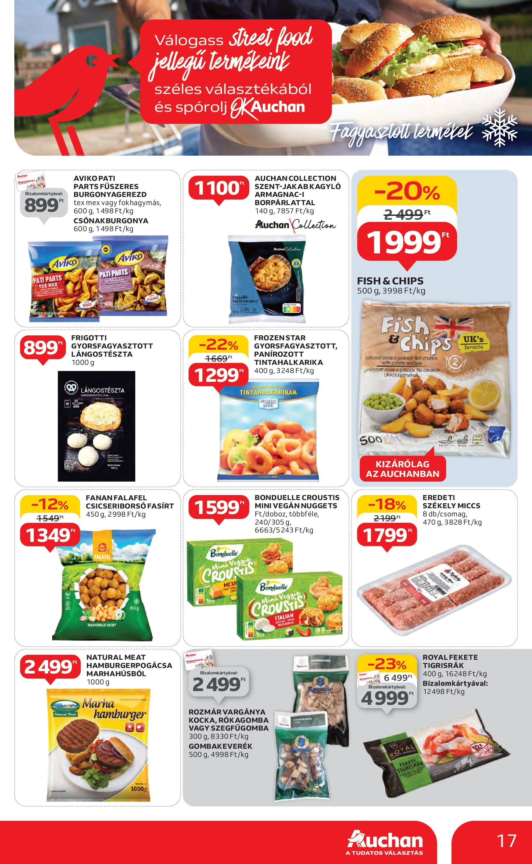 Akciós újság új Auchan - 2025.05.08. -tól/töl ⏳ | Oldal: 17 | Termékek: Hamburger, Csicseriborsó, Nuggets, Vegán Auchan Akciós újság - 2025.05.08. -tól/töl > akció, lapozható szórólap 🛍️ | Oldal: 17 | Termékek: Hamburger, Csicseriborsó, Nuggets, Vegán