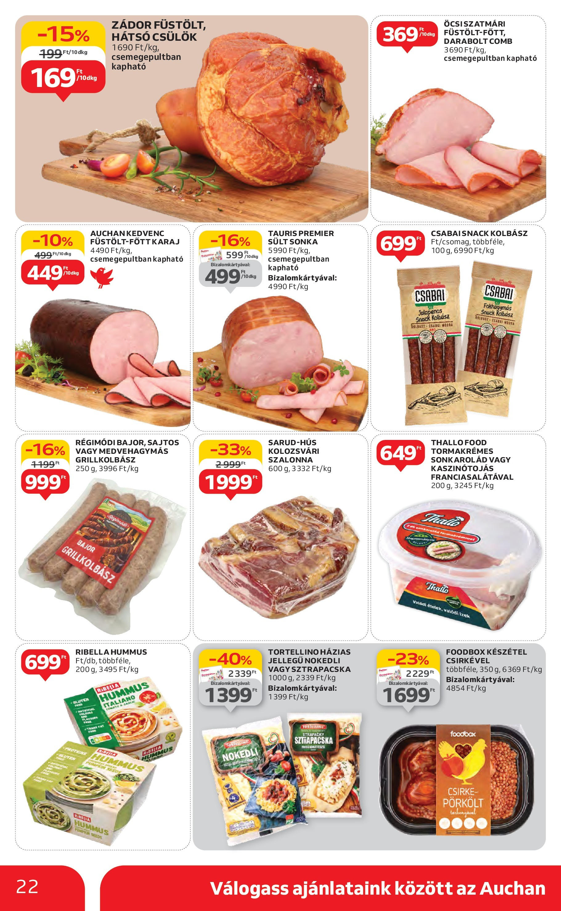 Akciós újság új Auchan - 2025.05.08. -tól/töl ⏳ | Oldal: 22 | Termékek: Jalapenos, Kolbász, Grillkolbász, Bacon Auchan Akciós újság - 2025.05.08. -tól/töl > akció, lapozható szórólap 🛍️ | Oldal: 22 | Termékek: Jalapenos, Kolbász, Grillkolbász, Bacon
