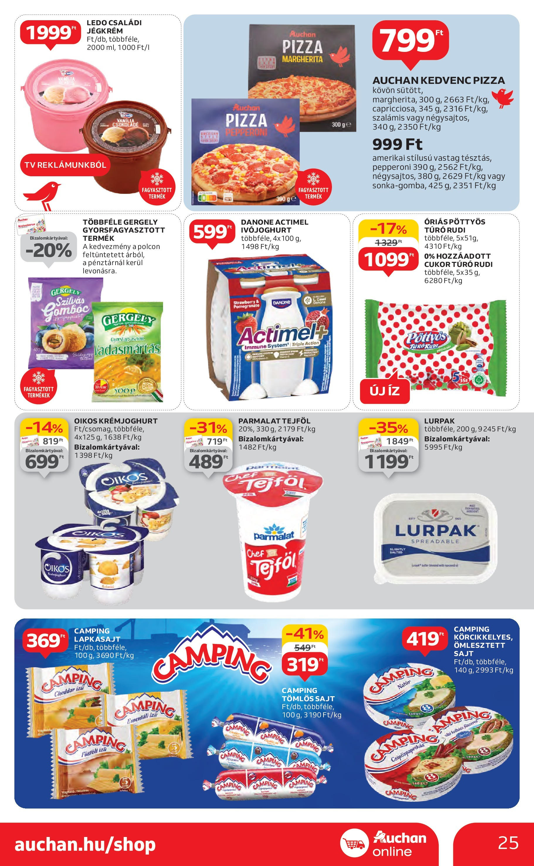 Akciós újság új Auchan - 2025.05.08. -tól/töl ⏳ | Oldal: 25 | Termékek: Lapkasajt, Sajt, Pizza, Túró Auchan Akciós újság - 2025.05.08. -tól/töl > akció, lapozható szórólap 🛍️ | Oldal: 25 | Termékek: Lapkasajt, Sajt, Pizza, Túró