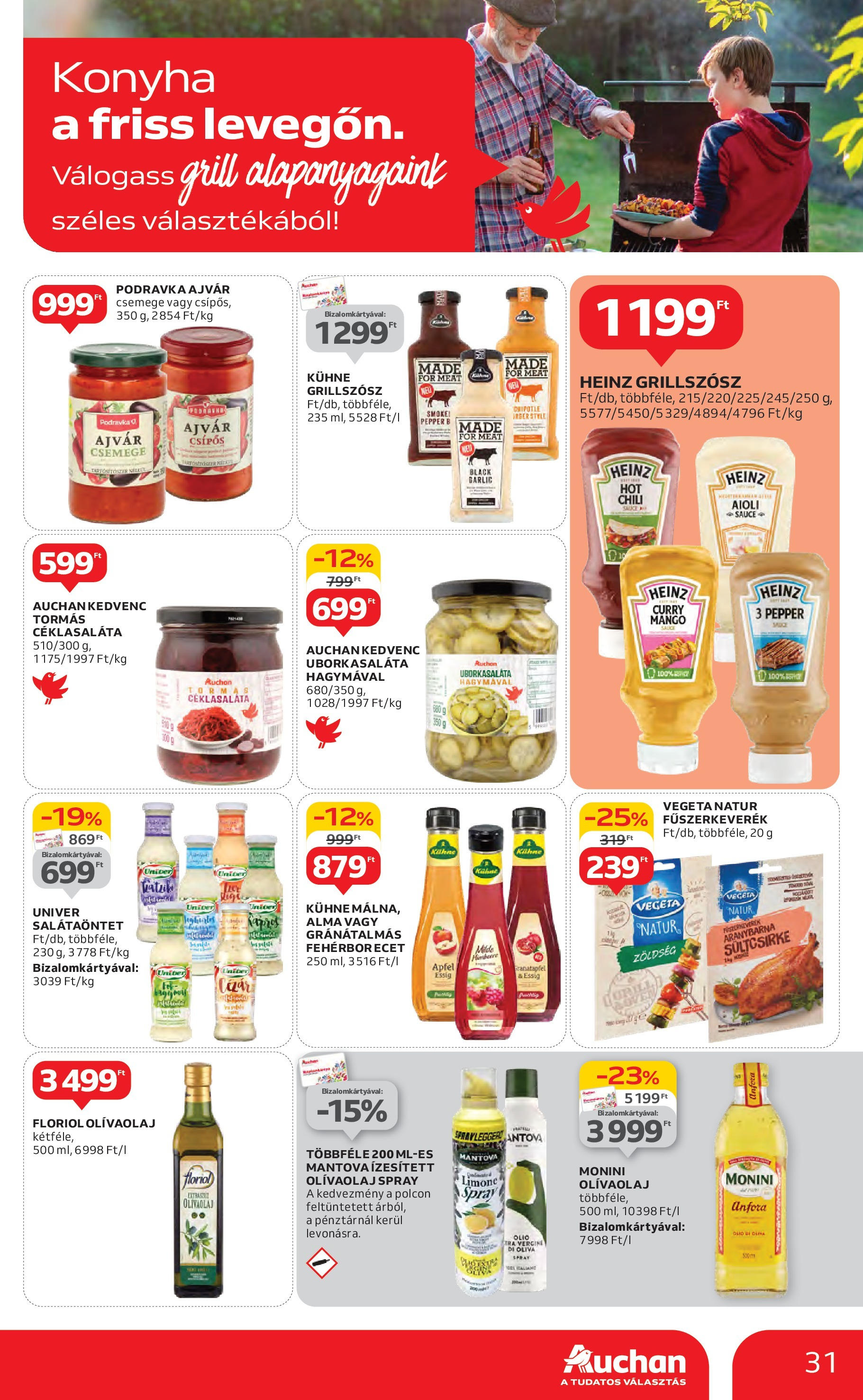Akciós újság új Auchan - 2025.05.08. -tól/töl ⏳ | Oldal: 31 | Termékek: Grill, Torma, Alma, Mangó Auchan Akciós újság - 2025.05.08. -tól/töl > akció, lapozható szórólap 🛍️ | Oldal: 31 | Termékek: Grill, Torma, Alma, Mangó